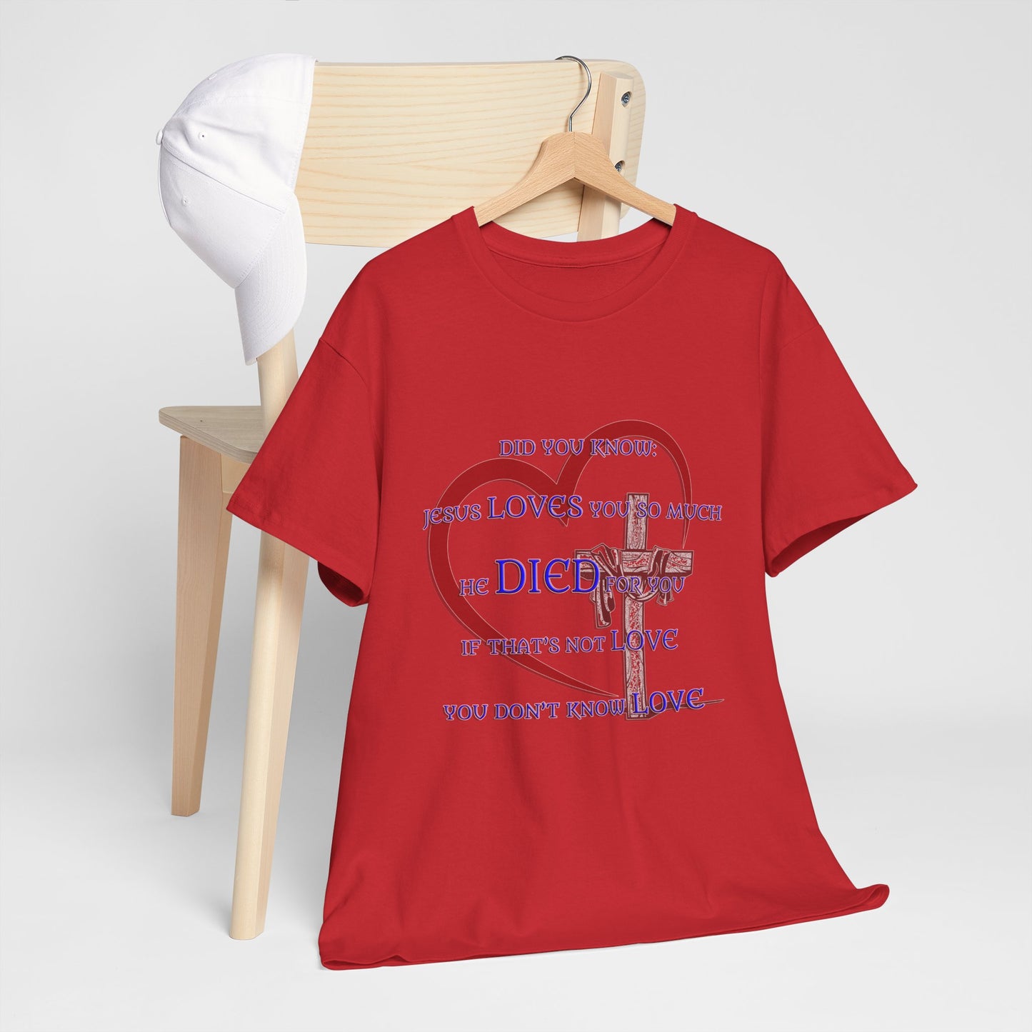 Jesus Loves you _ Religious T-Shirt, Faith Inspired Gift, Spiritual Apparel, Church Wear