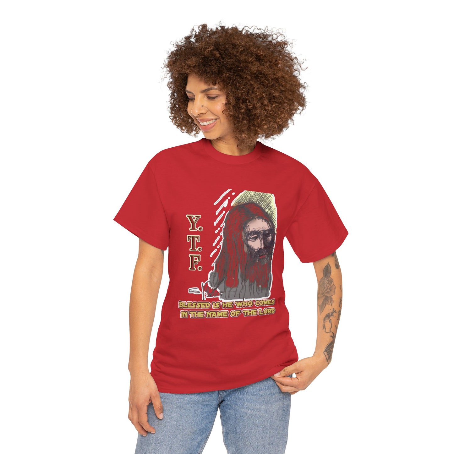 Y.T.F. the d’Avi Collection - T-Shirt, Religious T-Shirt, Faith Inspired Gift, Spiritual Apparel, Church Wear