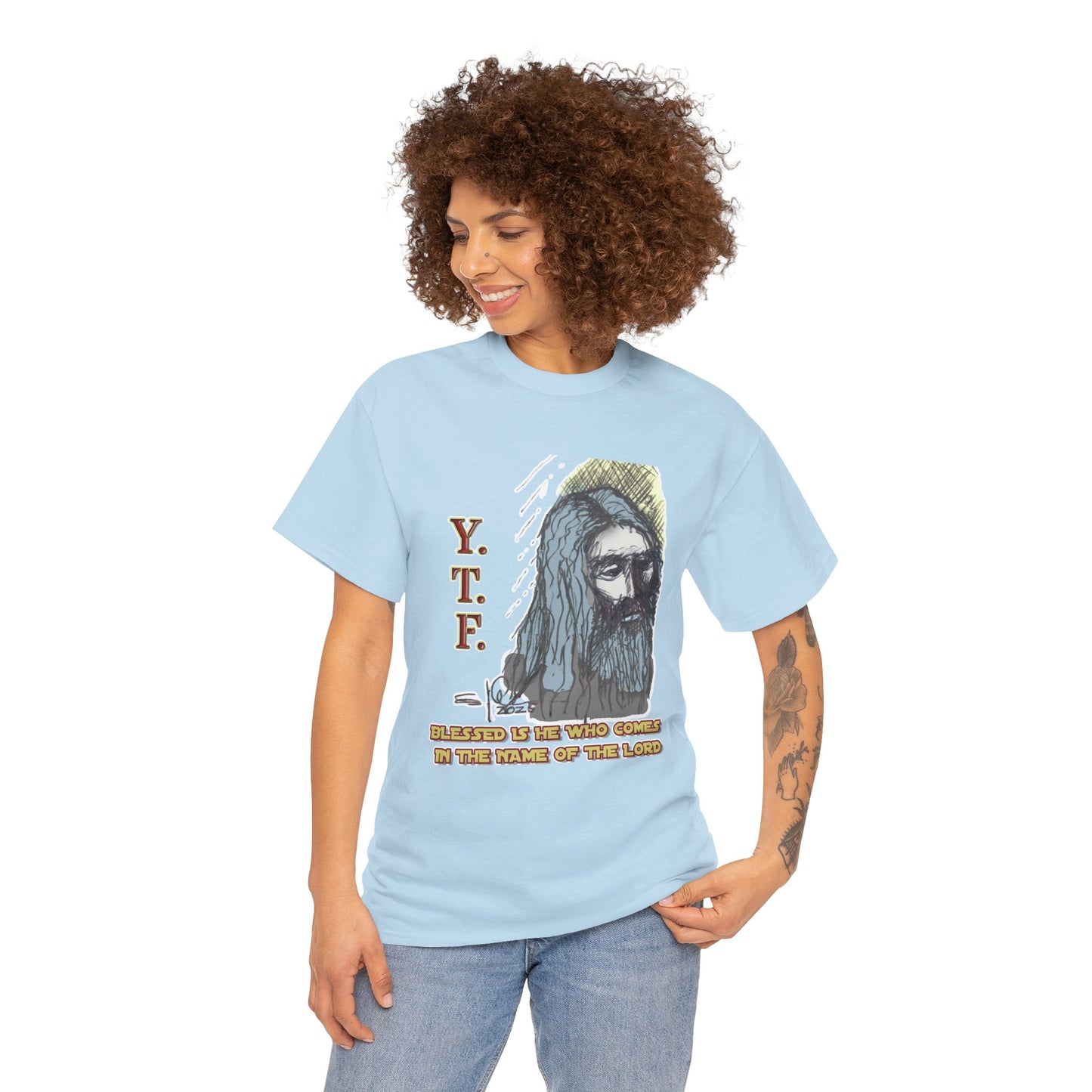 Y.T.F. the d’Avi Collection - T-Shirt, Religious T-Shirt, Faith Inspired Gift, Spiritual Apparel, Church Wear