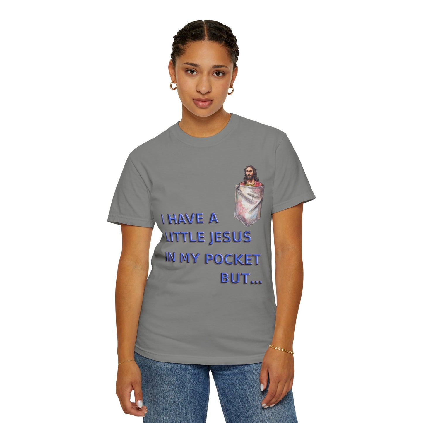 Jesus Pocket T-Shirt, Funny Religious Tee, Unisex Graphic Tee, Gift for Believers, Church Wear, Faith-Based Apparel