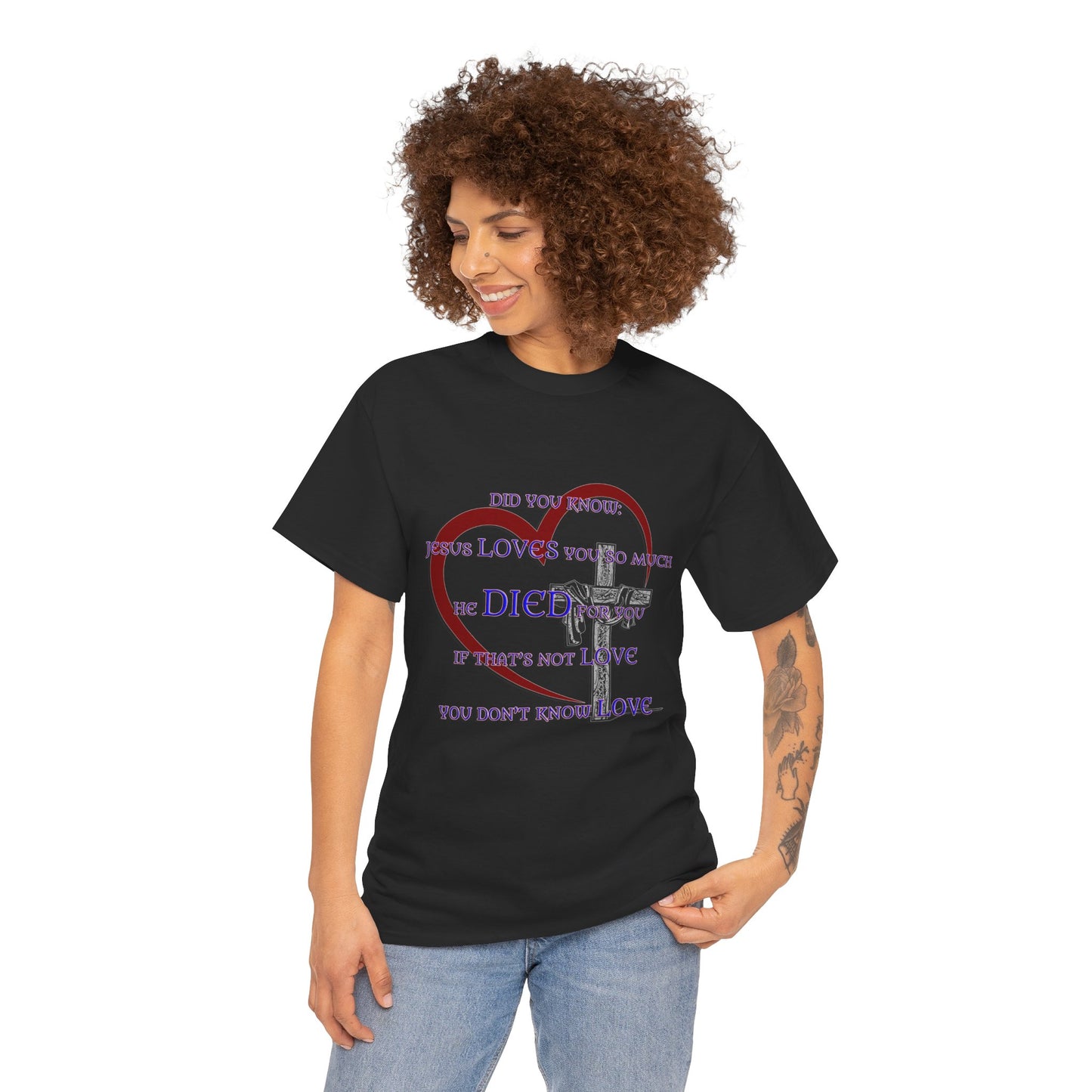 Jesus Loves you _ Religious T-Shirt, Faith Inspired Gift, Spiritual Apparel, Church Wear