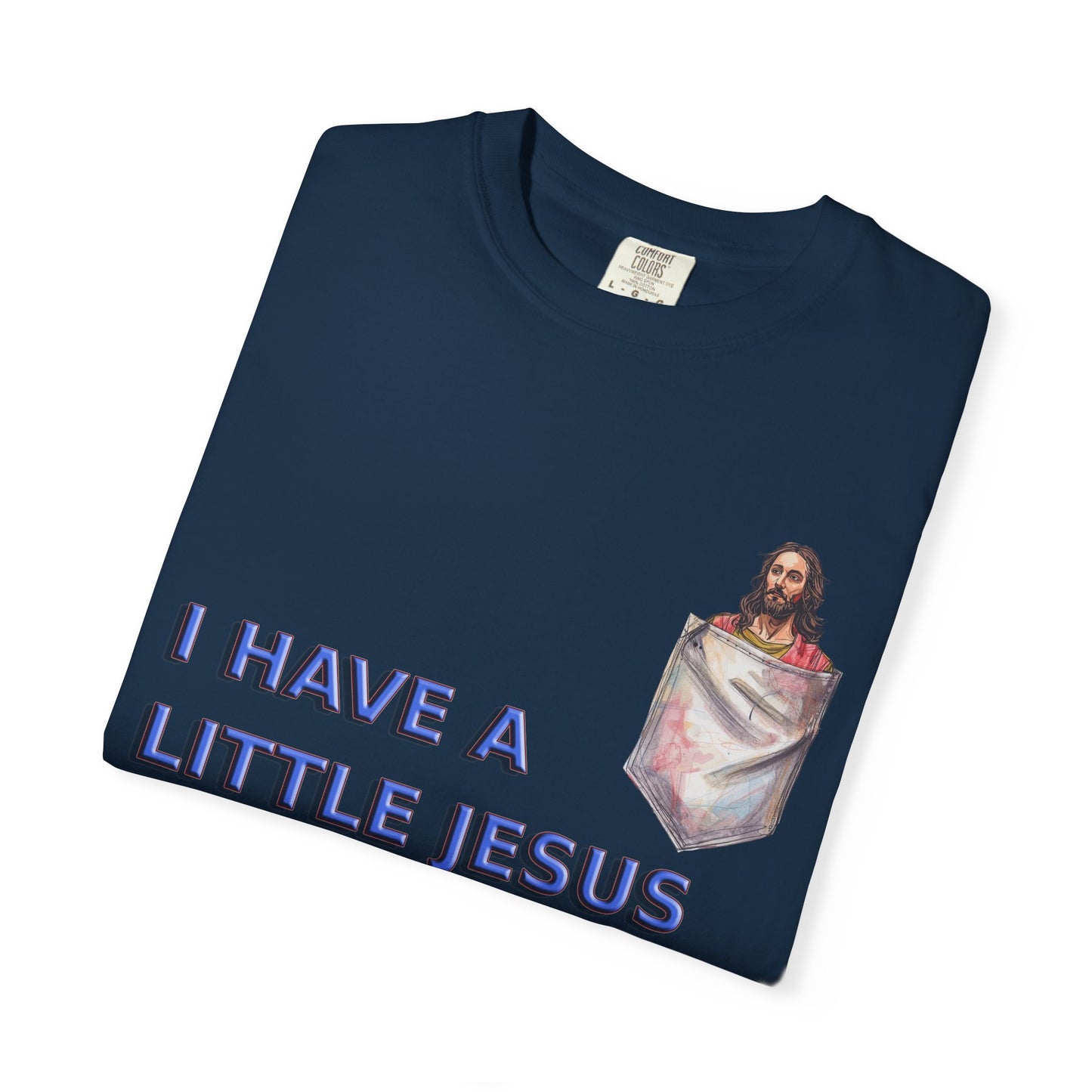 Jesus Pocket T-Shirt, Funny Religious Tee, Unisex Graphic Tee, Gift for Believers, Church Wear, Faith-Based Apparel