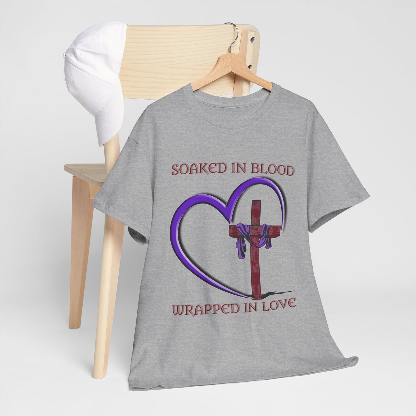 Wrapped in love - T-shirt - Religious T-Shirt, Faith Inspired Gift, Spiritual Apparel, Church Wear