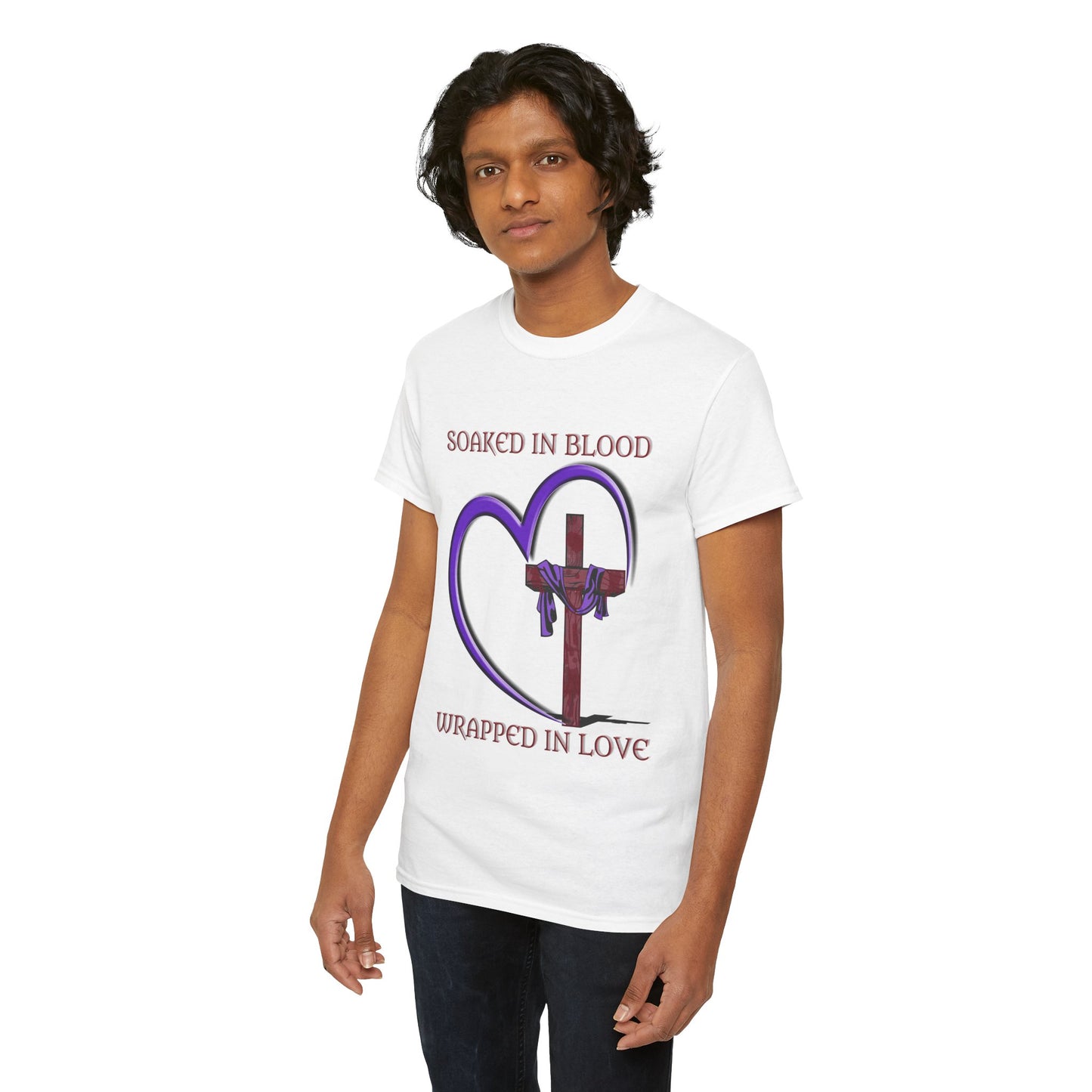 Wrapped in love - T-shirt - Religious T-Shirt, Faith Inspired Gift, Spiritual Apparel, Church Wear