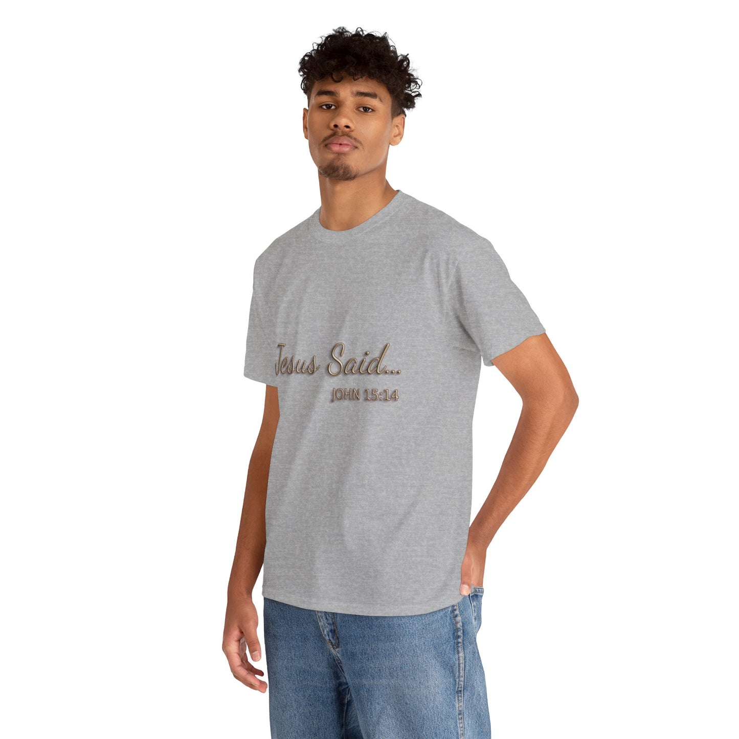 Faith Inspired T-Shirt - My Friend Is Jesus if I Follow His Commands