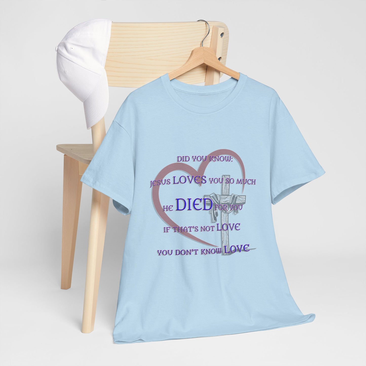 Jesus Loves you _ Religious T-Shirt, Faith Inspired Gift, Spiritual Apparel, Church Wear