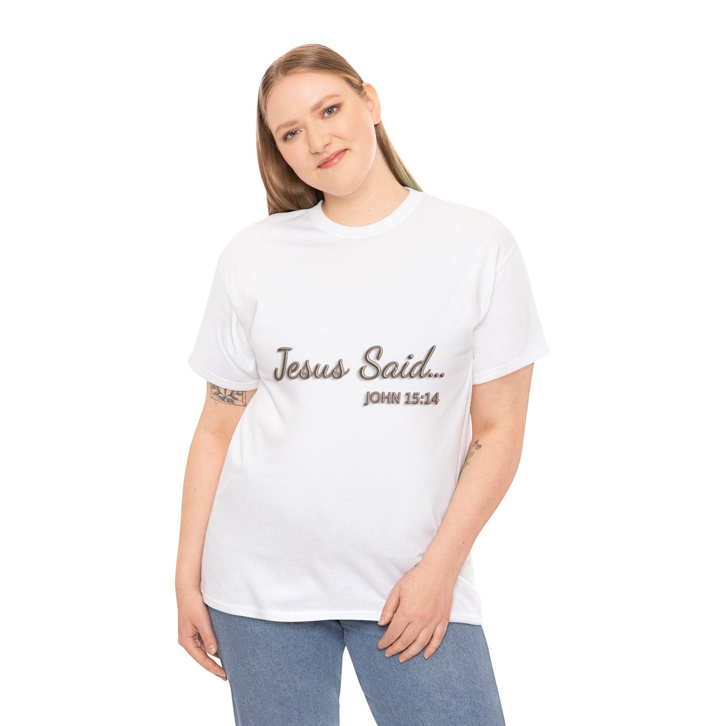 Faith Inspired T-Shirt - My Friend Is Jesus if I Follow His Commands