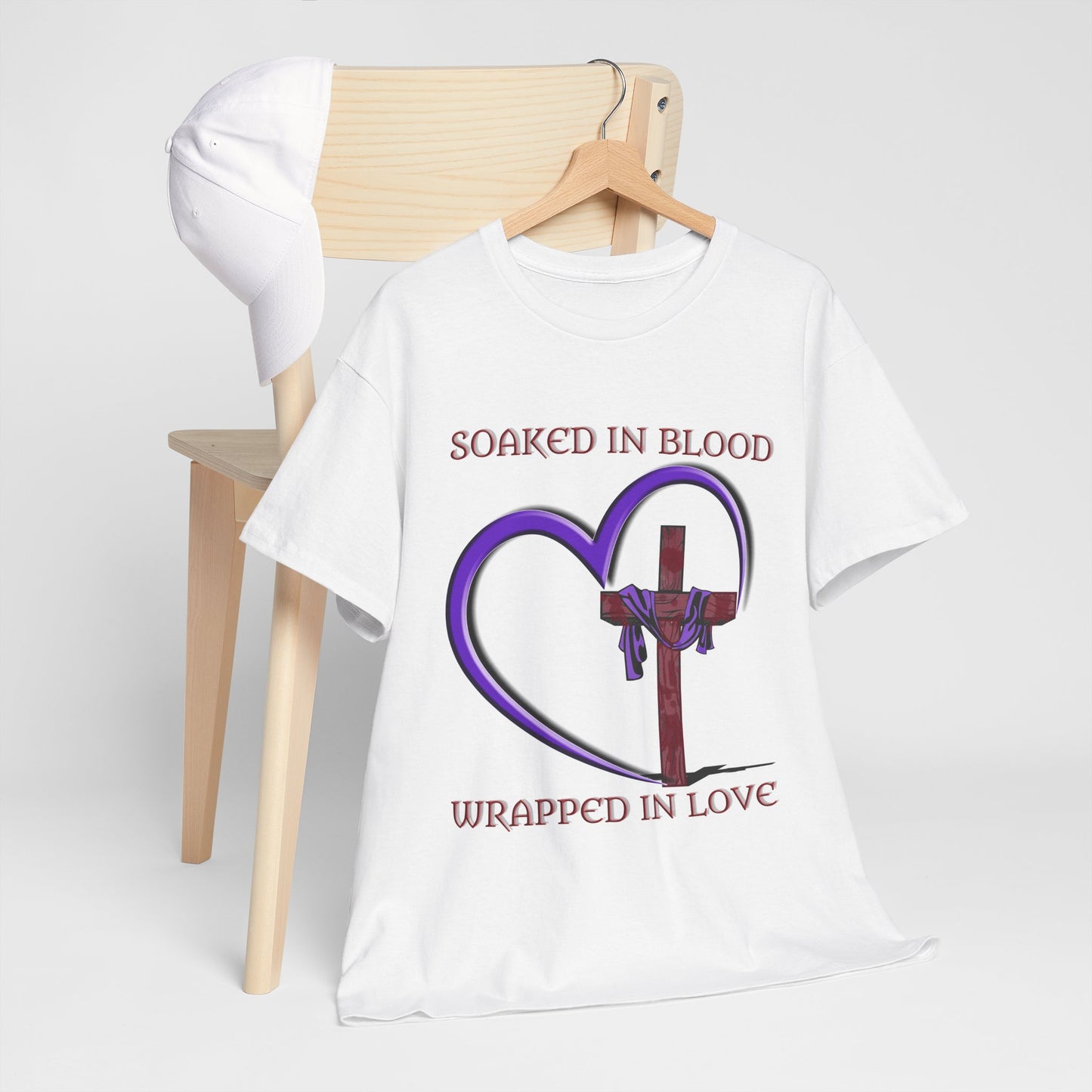 Wrapped in love - T-shirt - Religious T-Shirt, Faith Inspired Gift, Spiritual Apparel, Church Wear