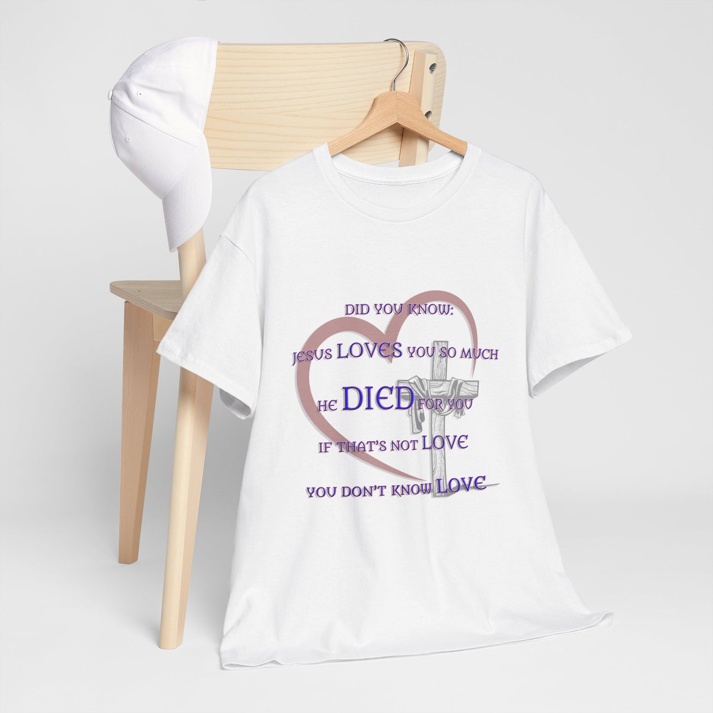 Jesus Loves you _ Religious T-Shirt, Faith Inspired Gift, Spiritual Apparel, Church Wear