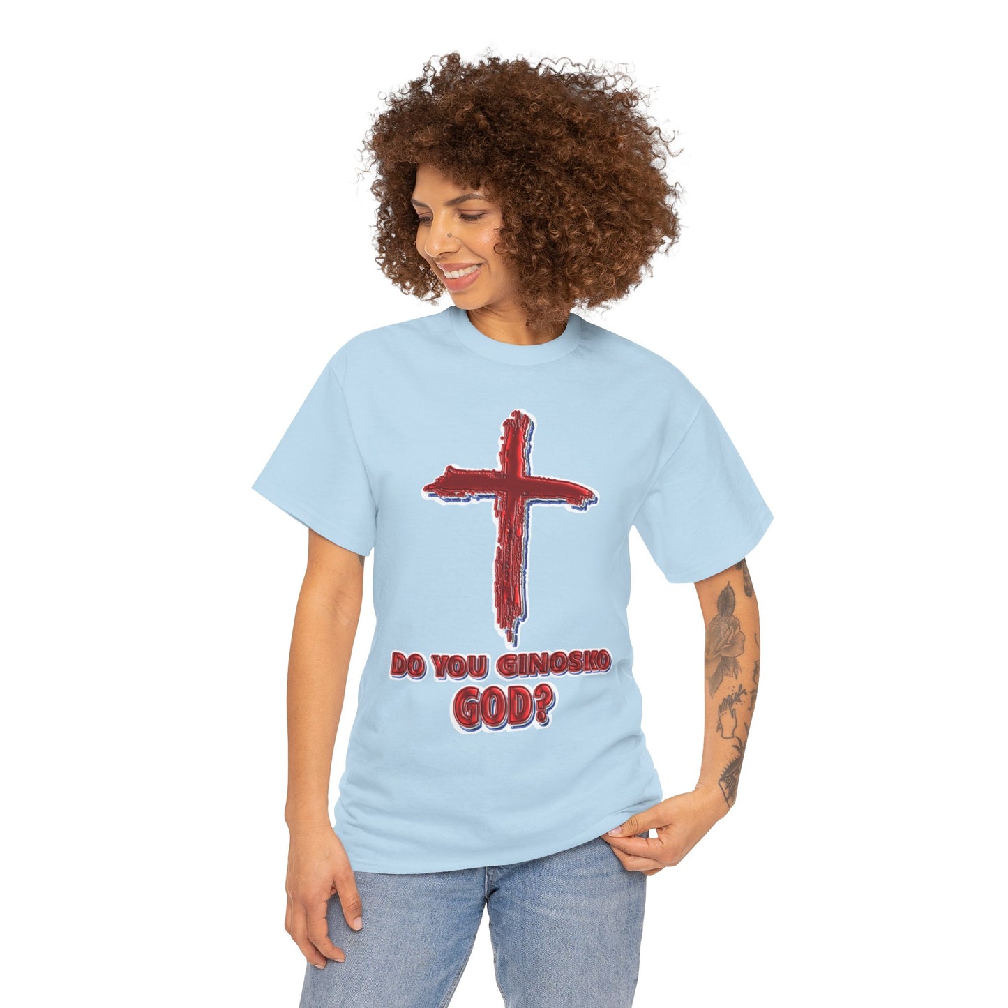 GInosko God - Religious T-Shirt, Faith Inspired Gift, Spiritual Apparel, Church Wear