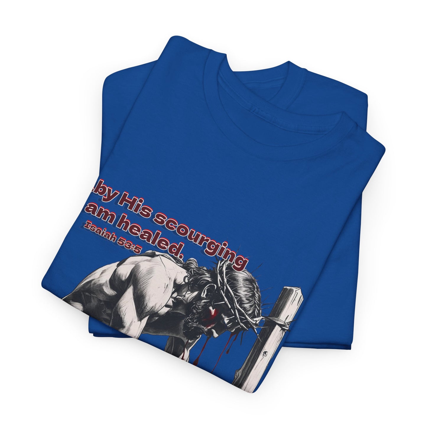 By His Strips - T-Shirt, Faith Inspired Gift, Spiritual Apparel, Church Wear