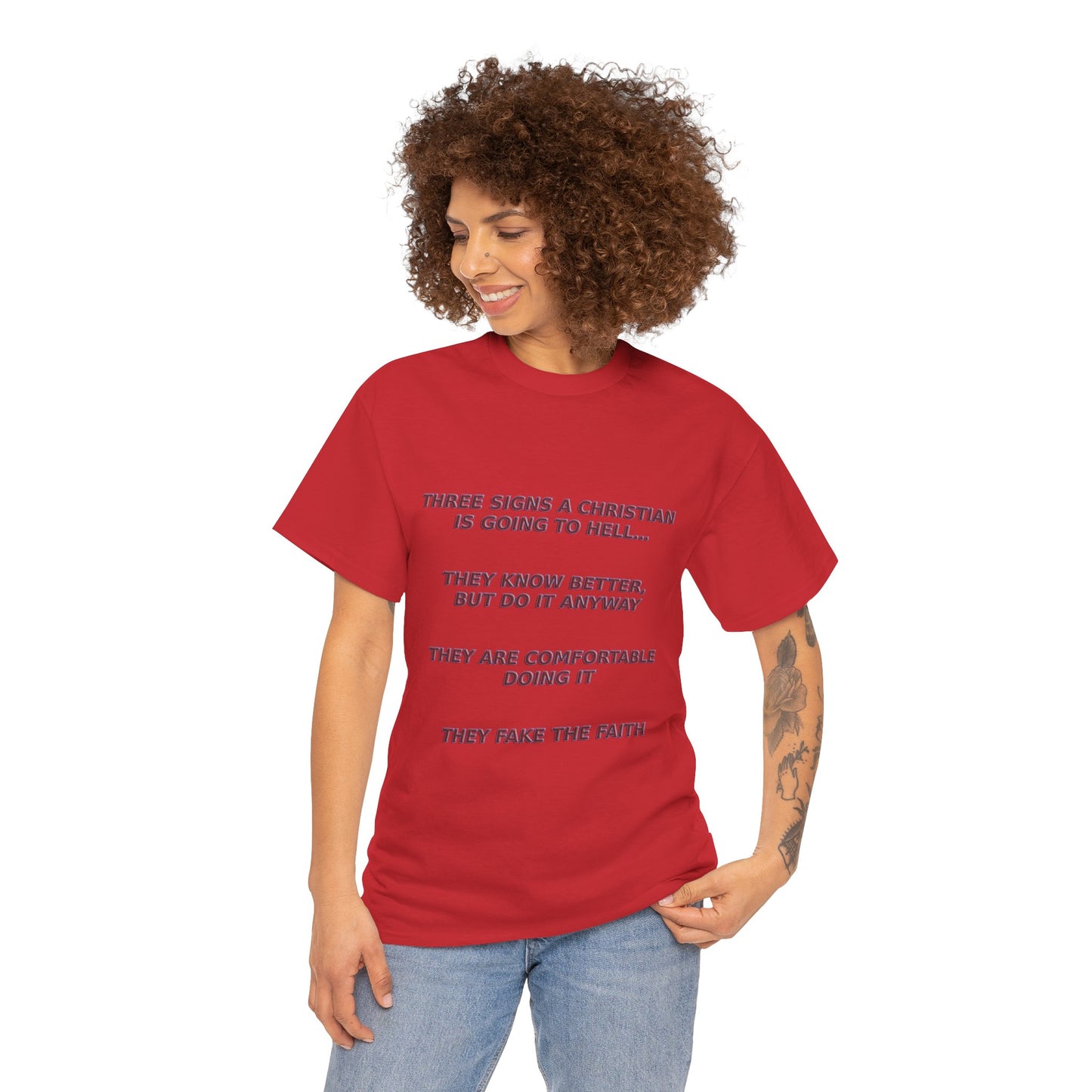 Christian Going To Hell Signs - Religious T-Shirt, Faith Inspired Gift, Spiritual Apparel, Church Wear