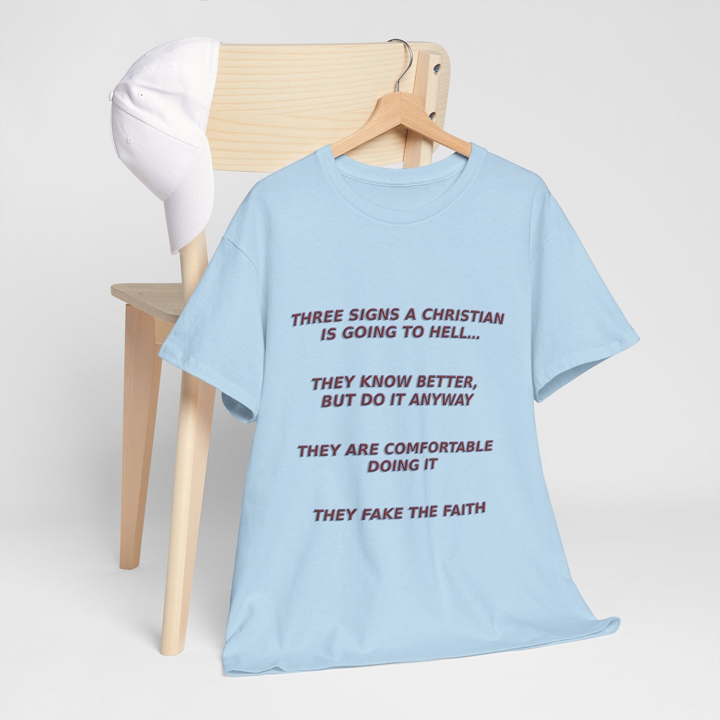 Christian Going To Hell Signs - Religious T-Shirt, Faith Inspired Gift, Spiritual Apparel, Church Wear
