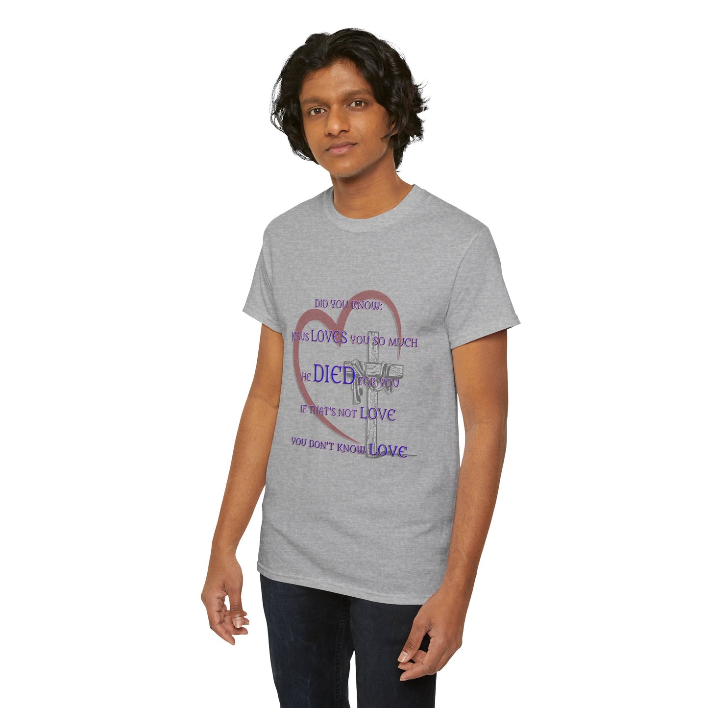 Jesus Loves you _ Religious T-Shirt, Faith Inspired Gift, Spiritual Apparel, Church Wear