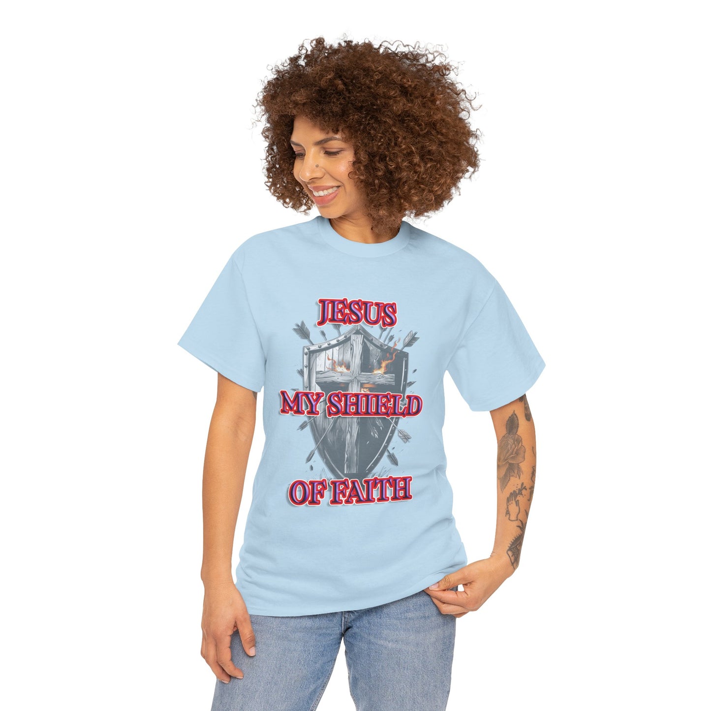 Shield of faith - Religious T-Shirt, Faith Inspired Gift, Spiritual Apparel, Church Wear