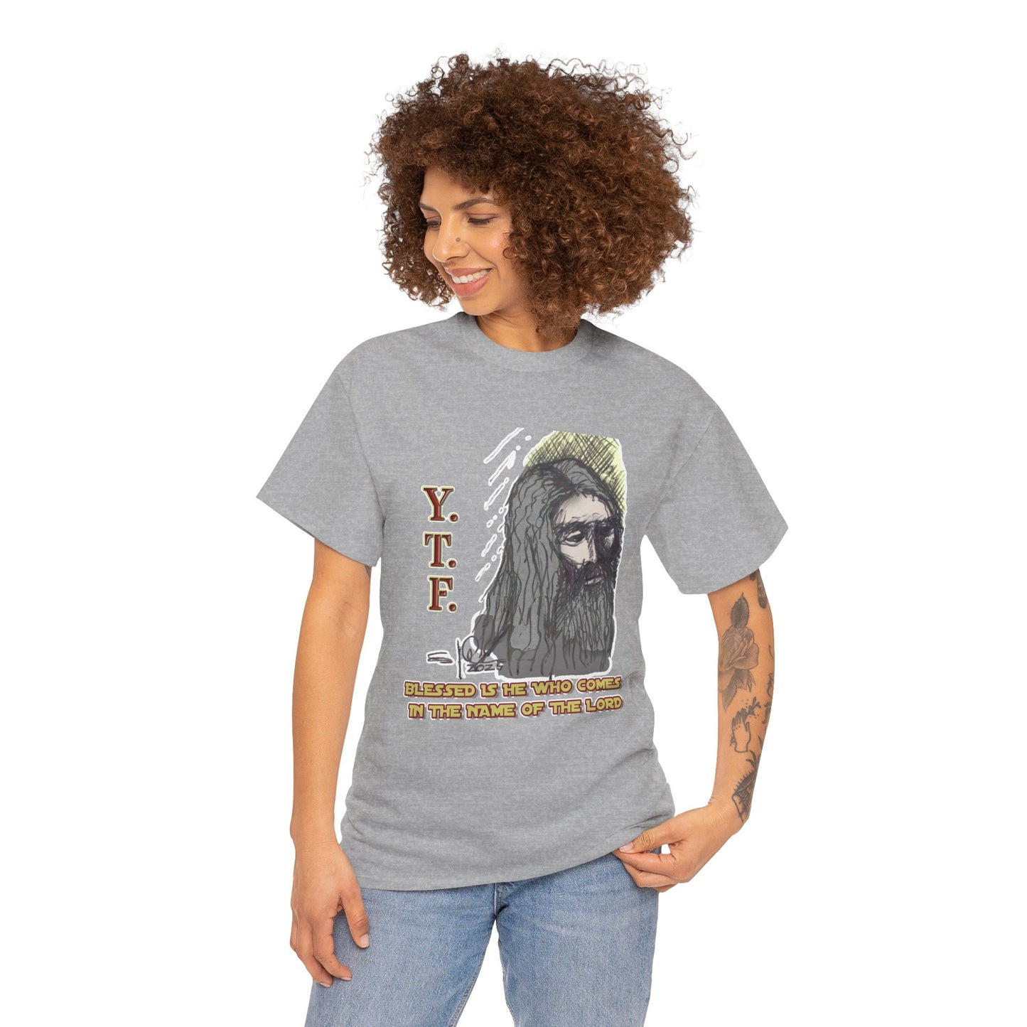 Y.T.F. the d’Avi Collection - T-Shirt, Religious T-Shirt, Faith Inspired Gift, Spiritual Apparel, Church Wear