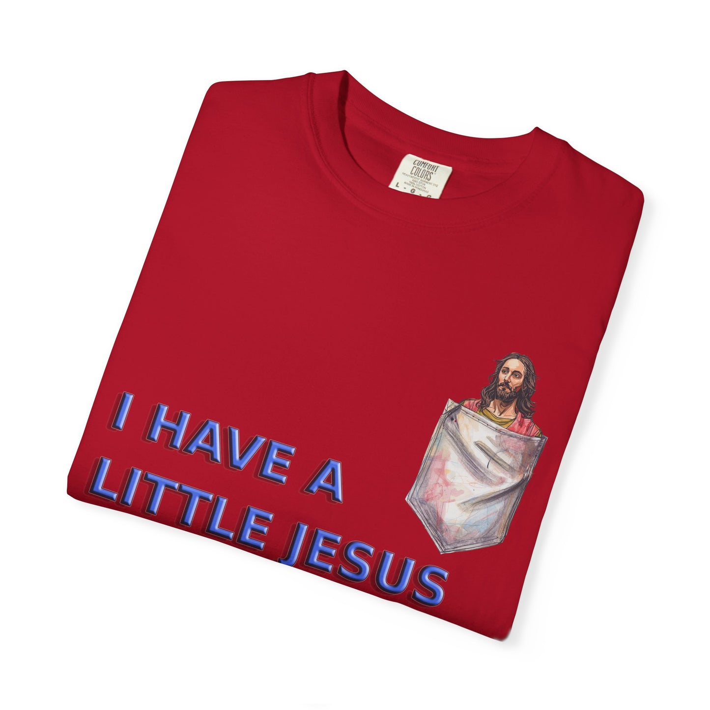 Jesus Pocket T-Shirt, Funny Religious Tee, Unisex Graphic Tee, Gift for Believers, Church Wear, Faith-Based Apparel