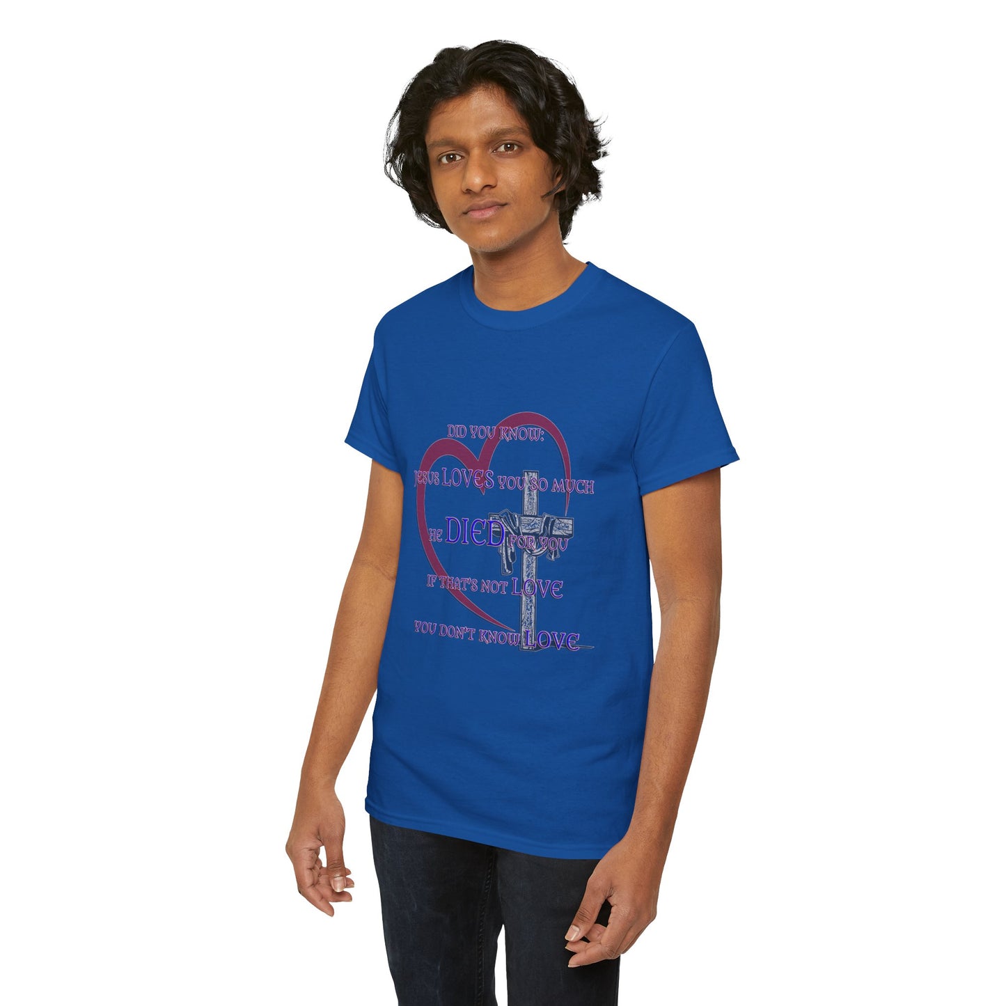 Jesus Loves you _ Religious T-Shirt, Faith Inspired Gift, Spiritual Apparel, Church Wear
