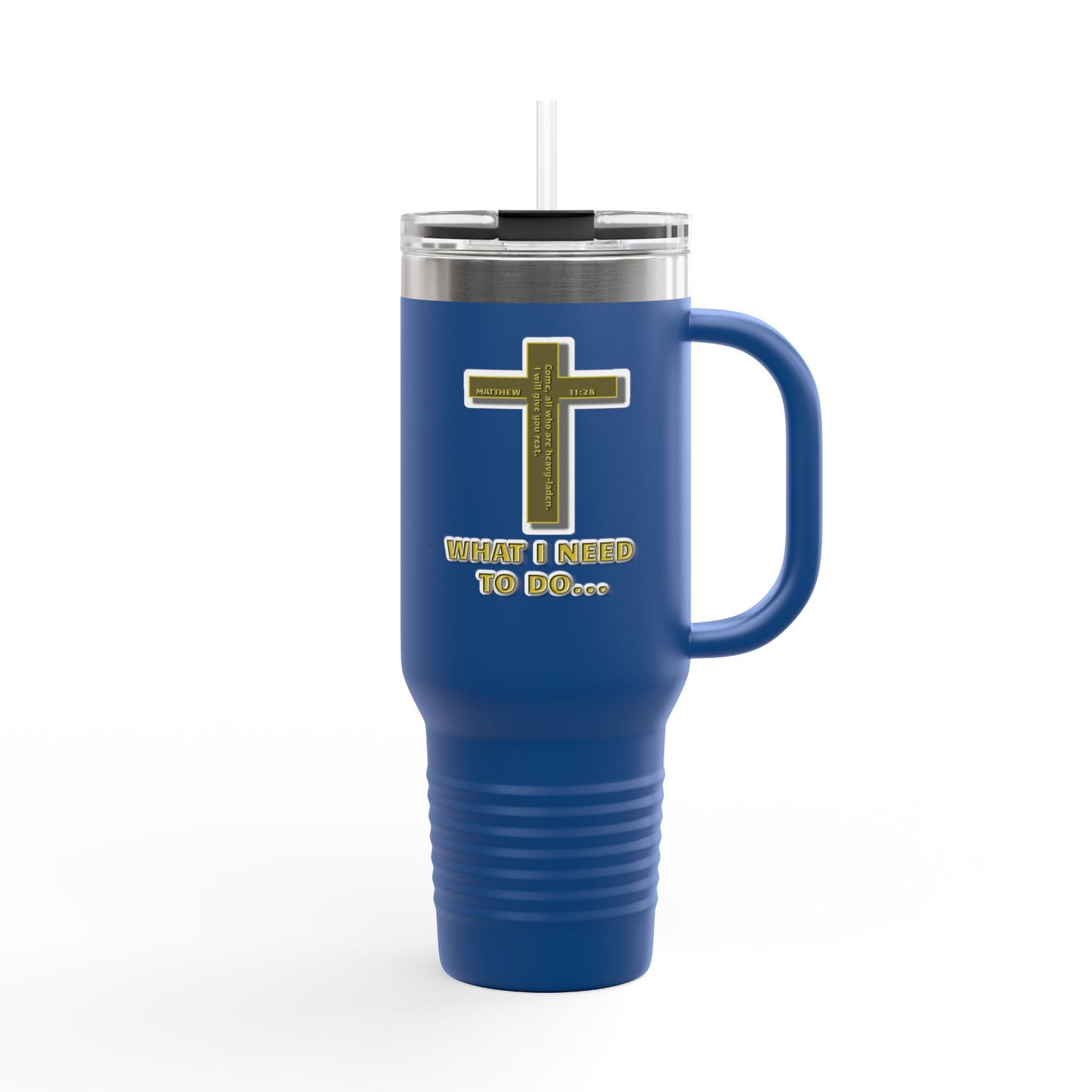 Faith-Inspired Insulated Travel Mug, 40oz | Perfect for Daily Motivation, Coffee Lovers, Christian Gifts, Travel, and Nature Adventures