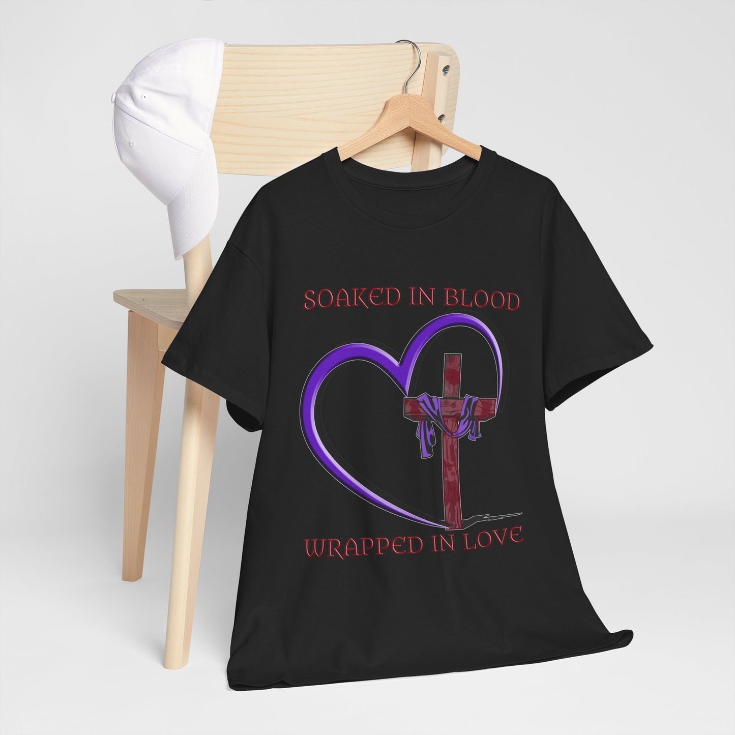 Wrapped in love - T-shirt - Religious T-Shirt, Faith Inspired Gift, Spiritual Apparel, Church Wear