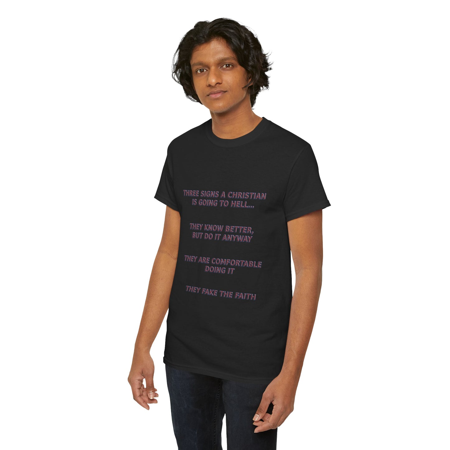 Christian Going To Hell Signs - Religious T-Shirt, Faith Inspired Gift, Spiritual Apparel, Church Wear