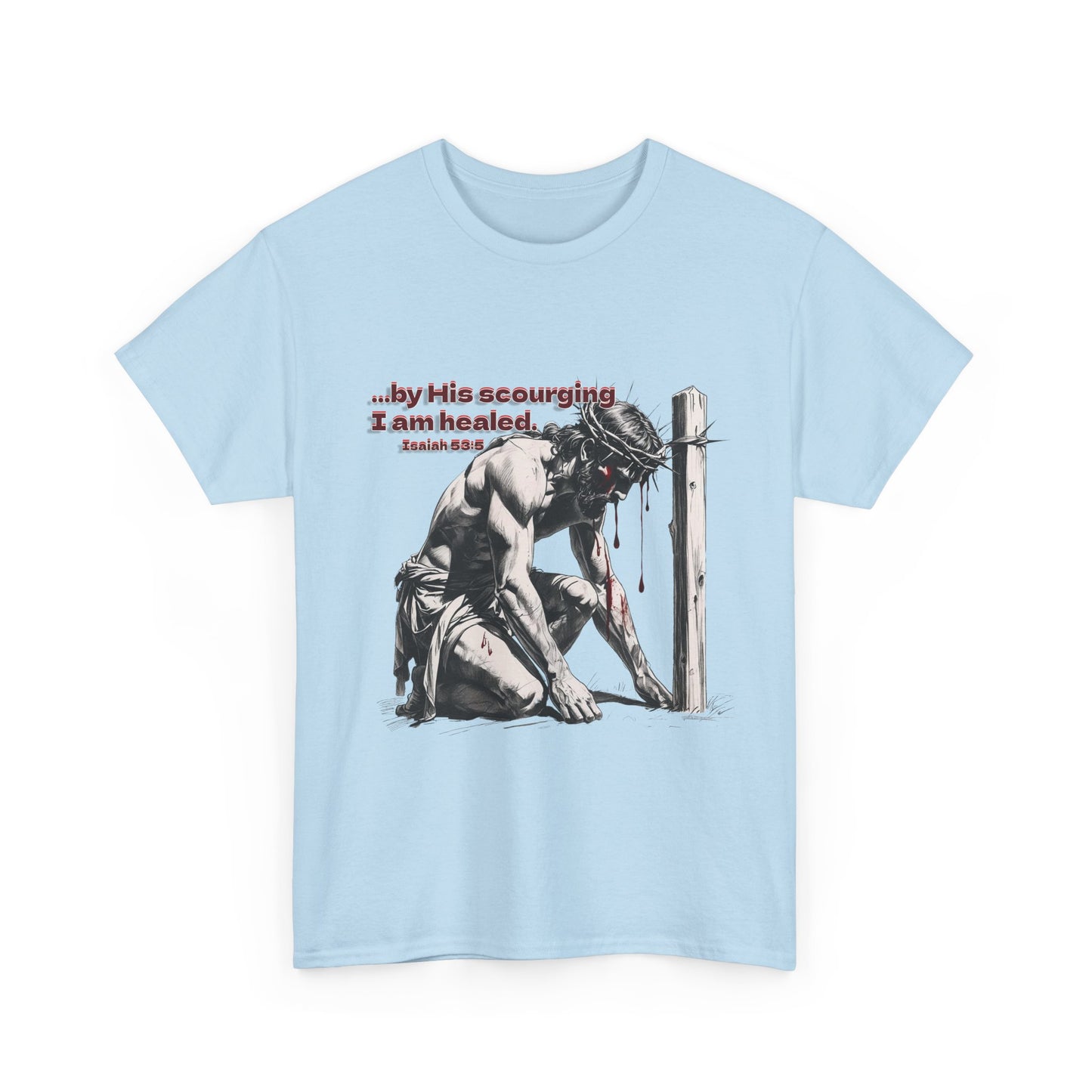 By His Strips - T-Shirt, Faith Inspired Gift, Spiritual Apparel, Church Wear