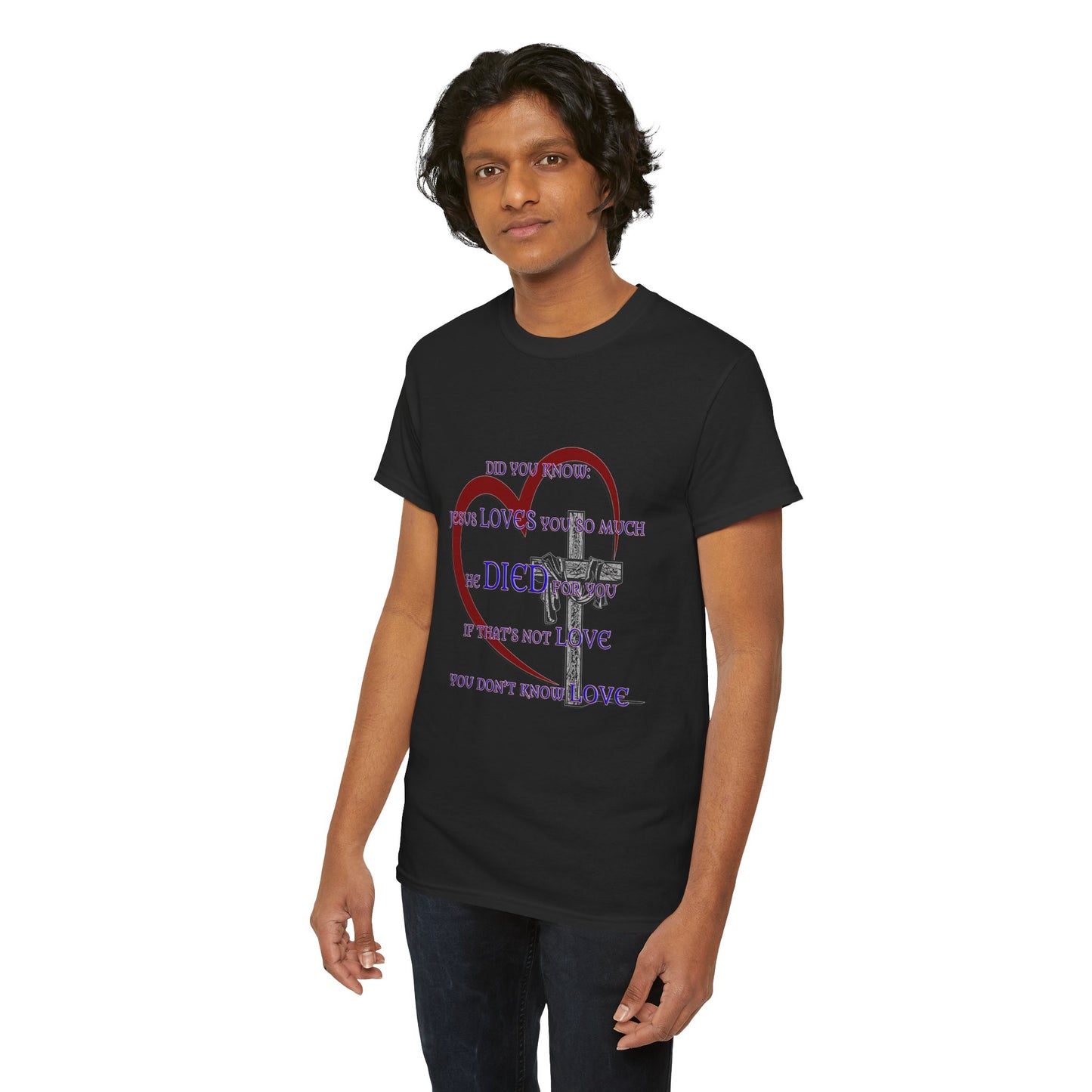 Jesus Loves you _ Religious T-Shirt, Faith Inspired Gift, Spiritual Apparel, Church Wear
