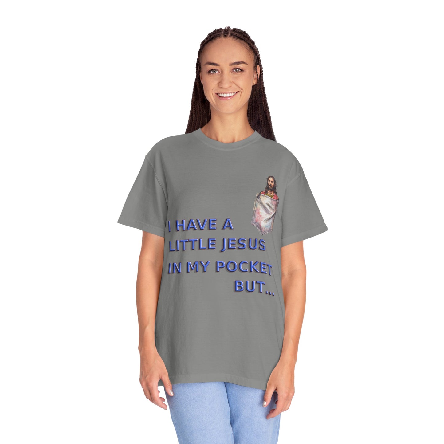 Jesus Pocket T-Shirt, Funny Religious Tee, Unisex Graphic Tee, Gift for Believers, Church Wear, Faith-Based Apparel