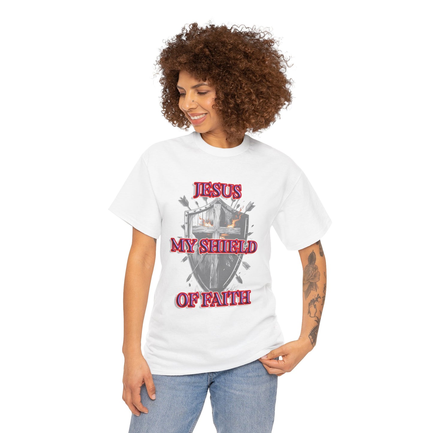 Shield of faith - Religious T-Shirt, Faith Inspired Gift, Spiritual Apparel, Church Wear