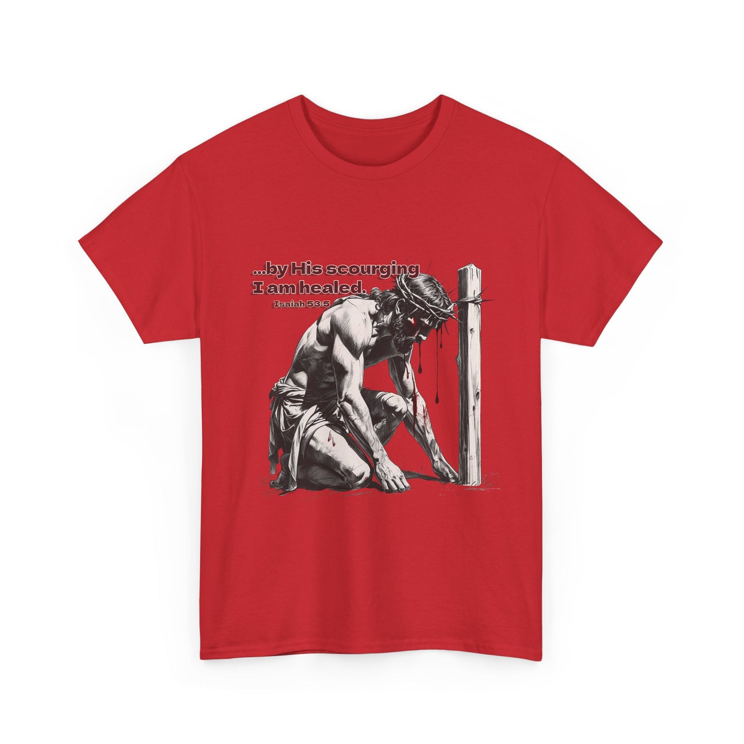 By His Strips - T-Shirt, Faith Inspired Gift, Spiritual Apparel, Church Wear