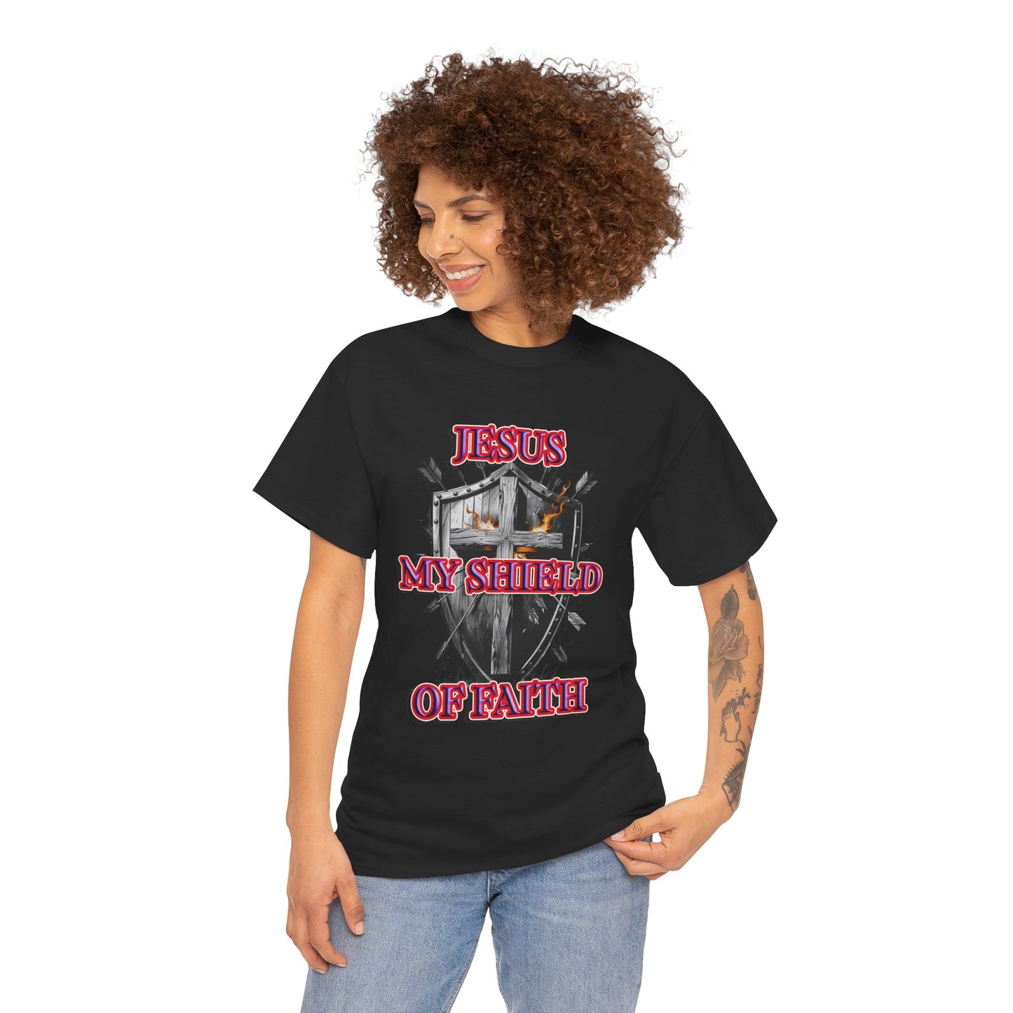 Shield of faith - Religious T-Shirt, Faith Inspired Gift, Spiritual Apparel, Church Wear