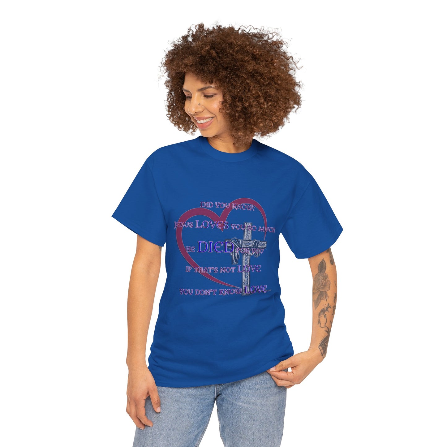 Jesus Loves you _ Religious T-Shirt, Faith Inspired Gift, Spiritual Apparel, Church Wear