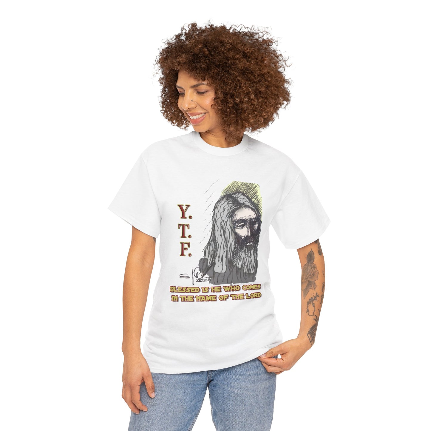 Y.T.F. the d’Avi Collection - T-Shirt, Religious T-Shirt, Faith Inspired Gift, Spiritual Apparel, Church Wear