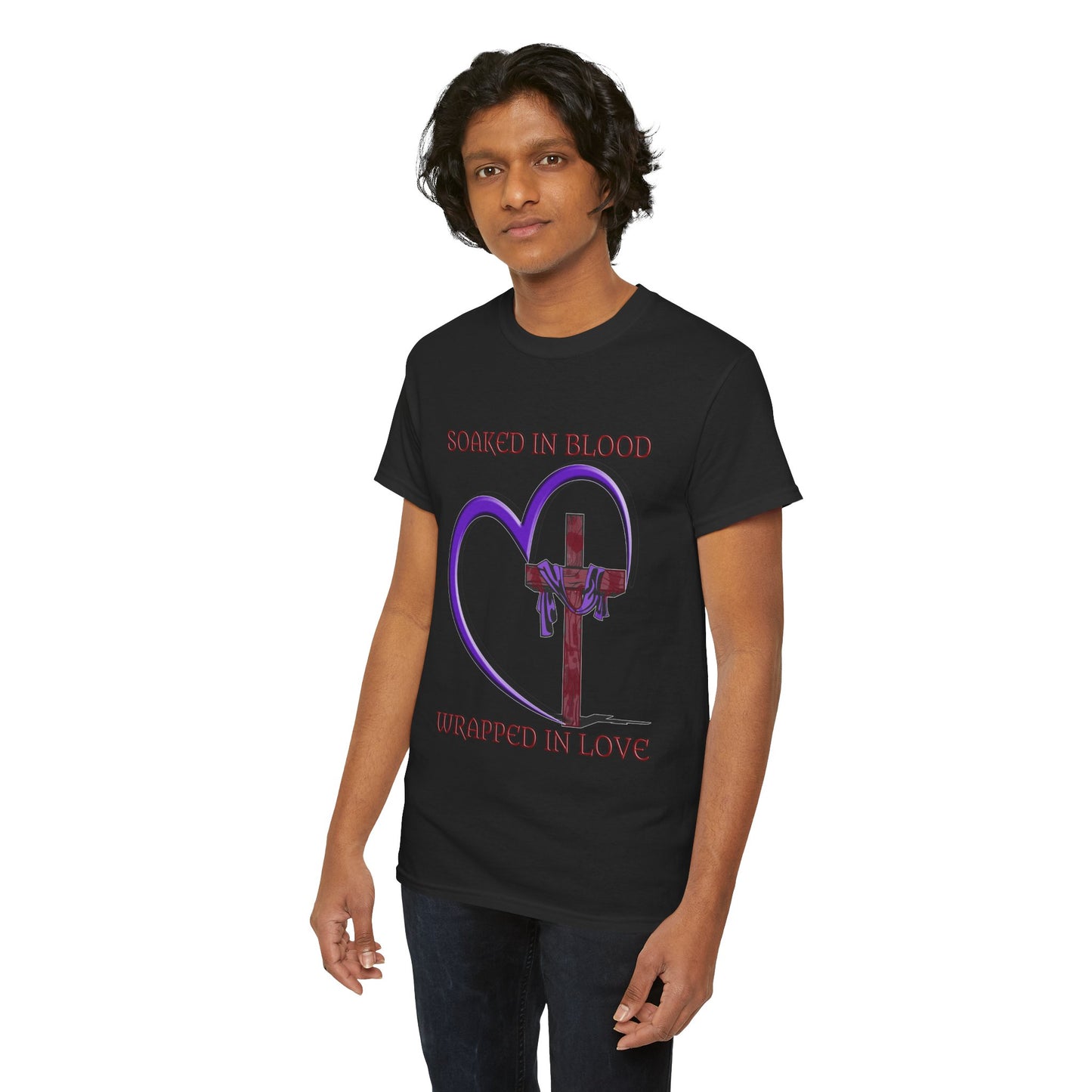 Wrapped in love - T-shirt - Religious T-Shirt, Faith Inspired Gift, Spiritual Apparel, Church Wear