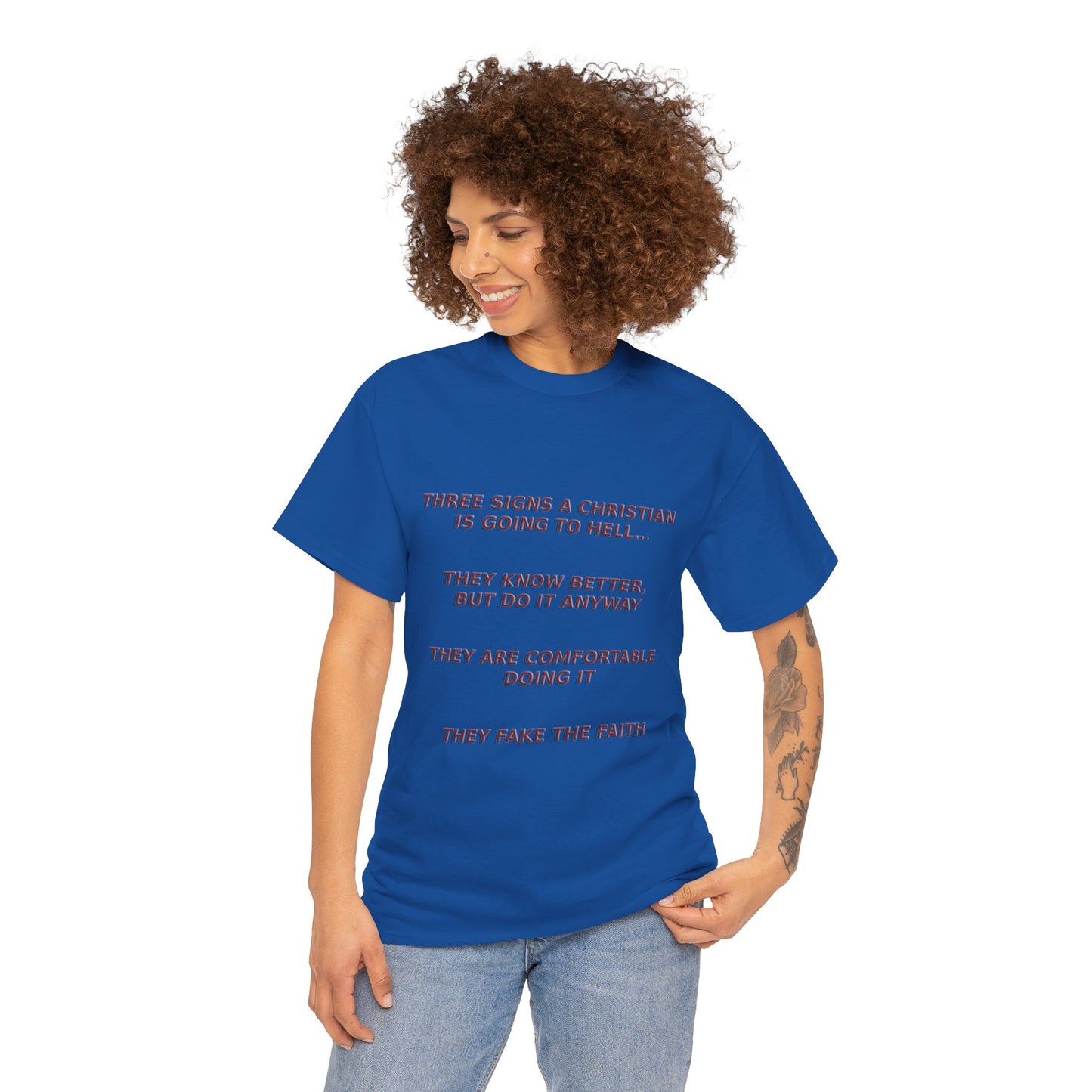 Christian Going To Hell Signs - Religious T-Shirt, Faith Inspired Gift, Spiritual Apparel, Church Wear
