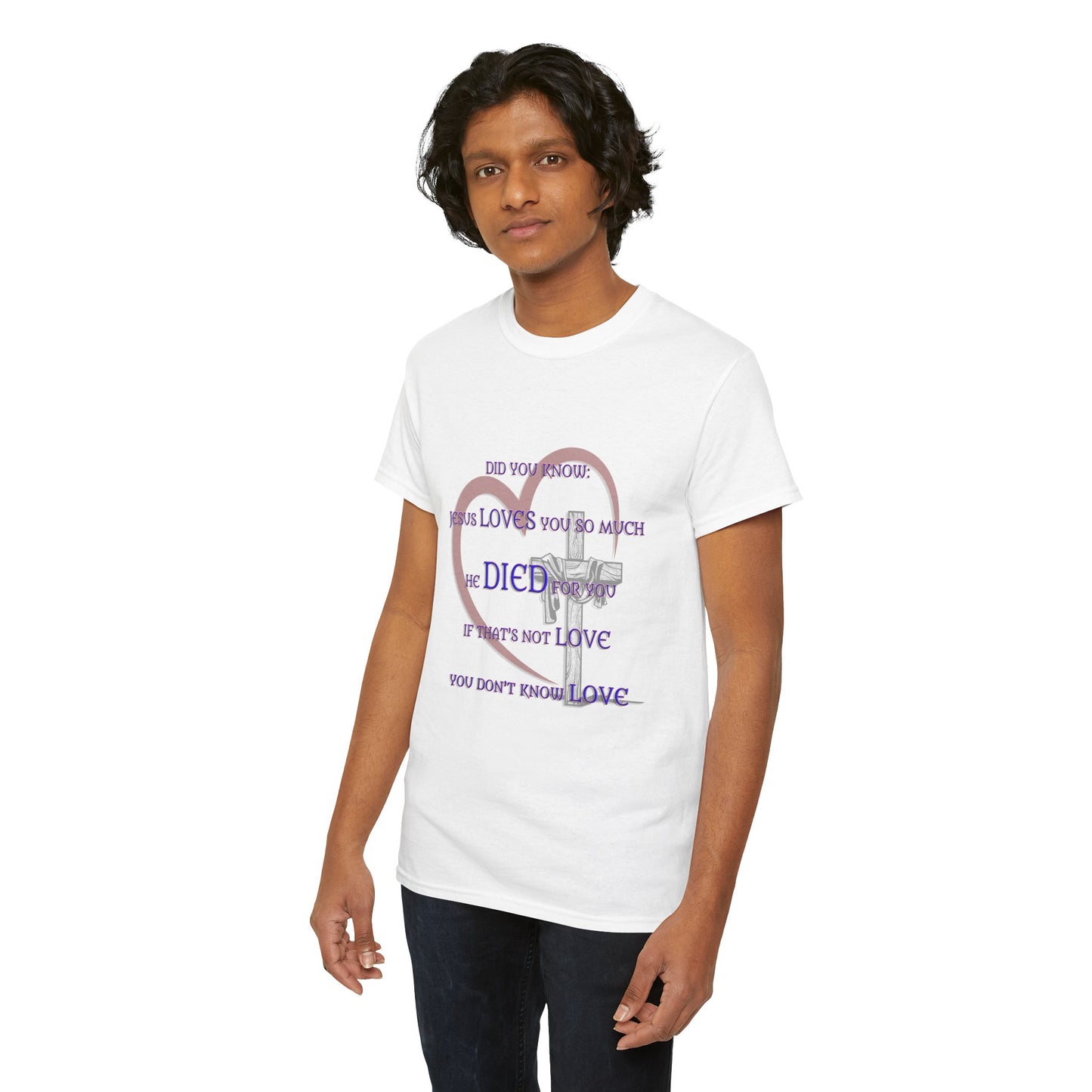 Jesus Loves you _ Religious T-Shirt, Faith Inspired Gift, Spiritual Apparel, Church Wear
