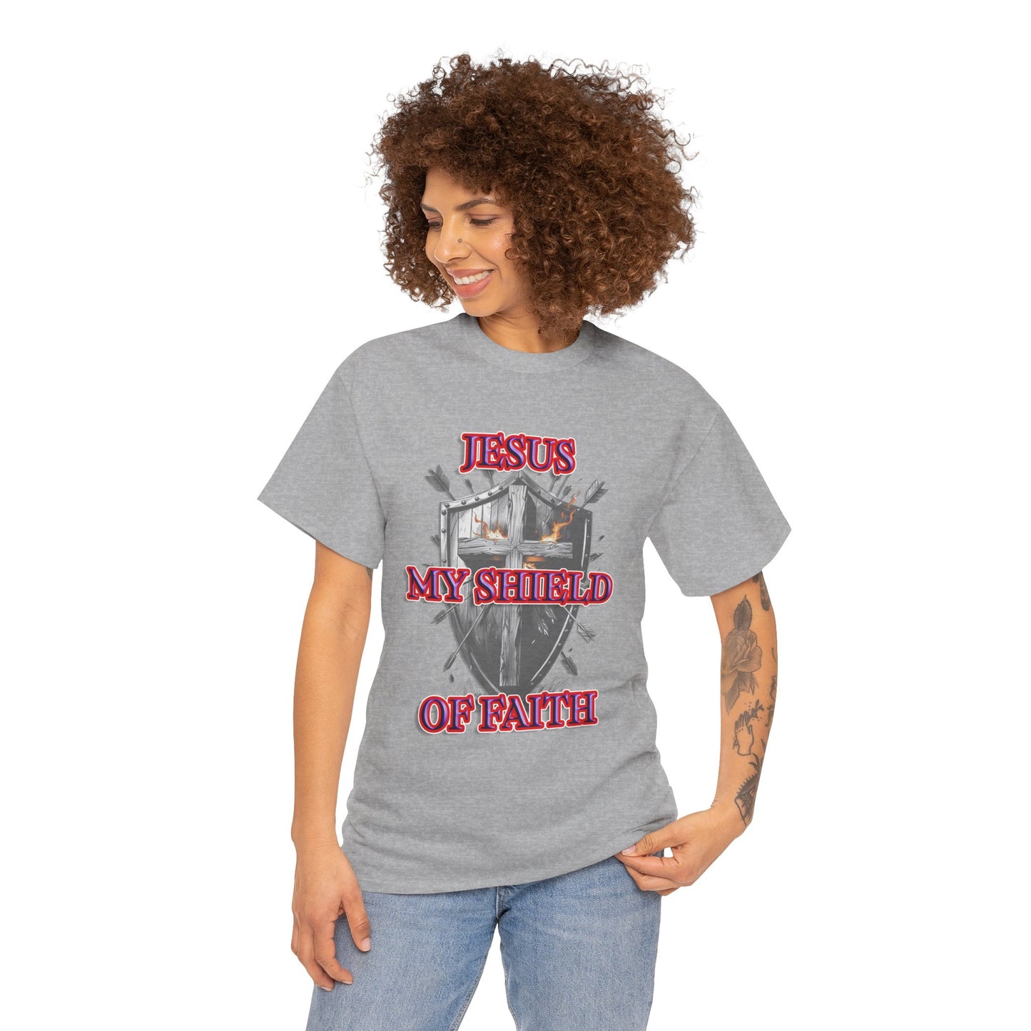 Shield of faith - Religious T-Shirt, Faith Inspired Gift, Spiritual Apparel, Church Wear