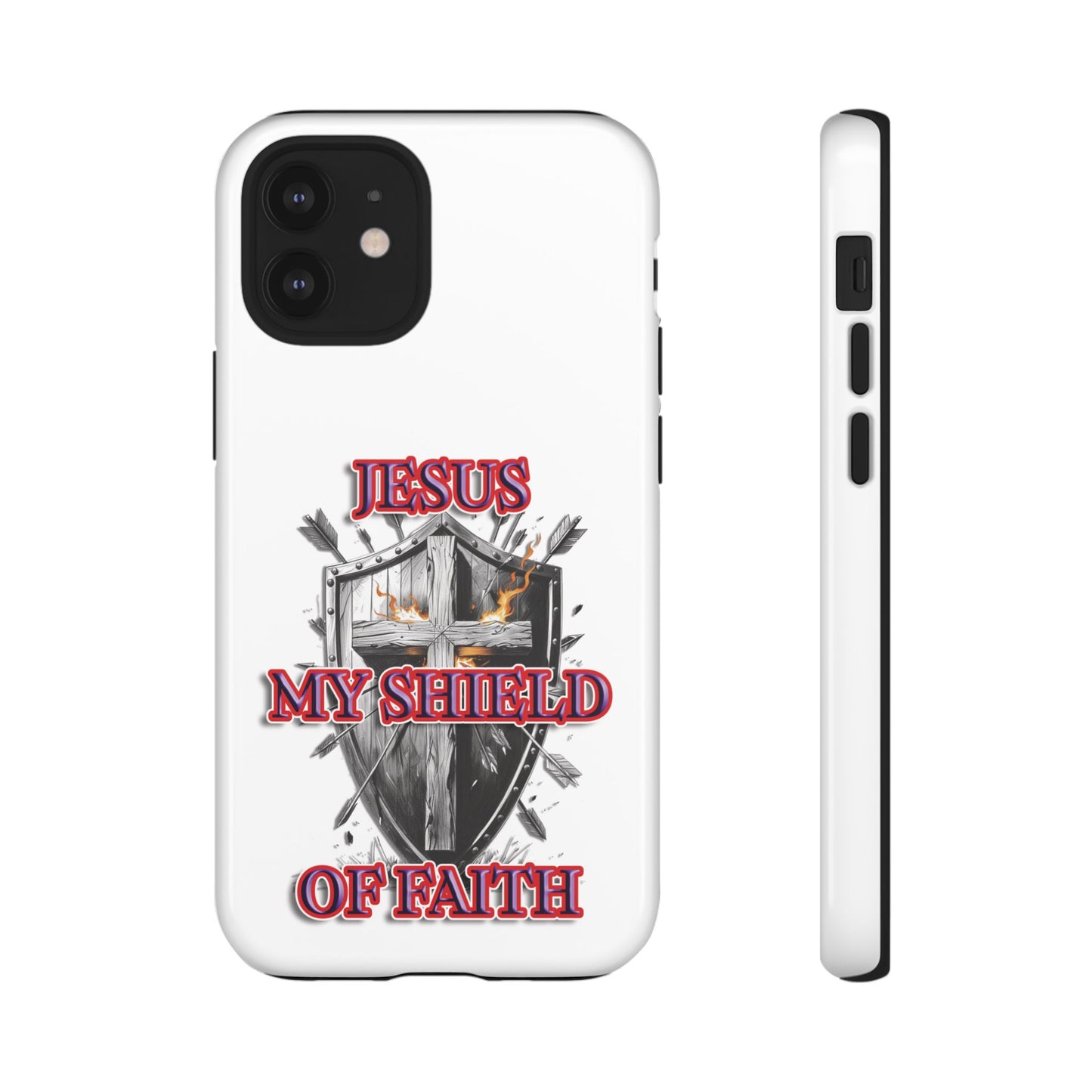 Faith-Inspired Phone Case | Jesus My Shield of Faith | Tough Cases, Christian Gift, Religious Decor, Inspirational Phone Cover, [...]