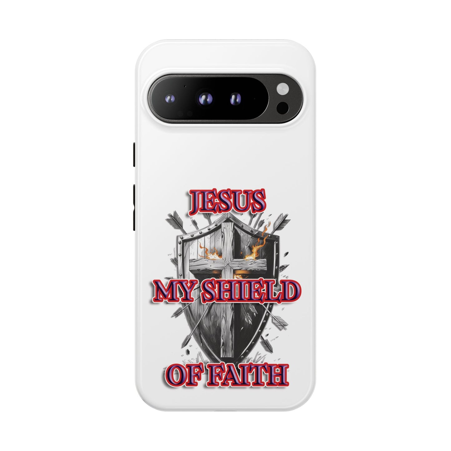 Faith-Inspired Phone Case | Jesus My Shield of Faith | Tough Cases, Christian Gift, Religious Decor, Inspirational Phone Cover, [...]