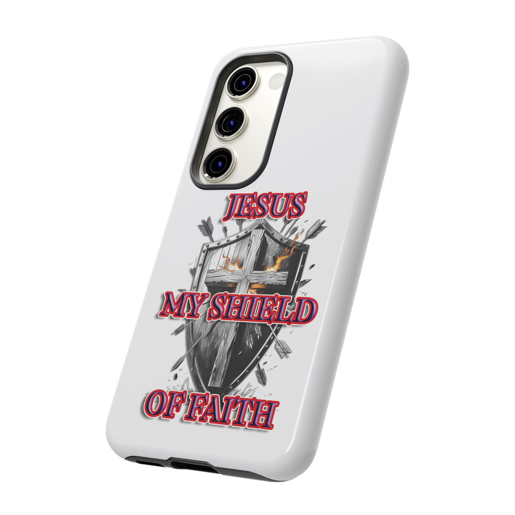 Shield | Phone Case | Jesus My Shield of Faith | Tough Cases, Christian Gift, Religious Decor, Inspirational Phone Cover, [...]