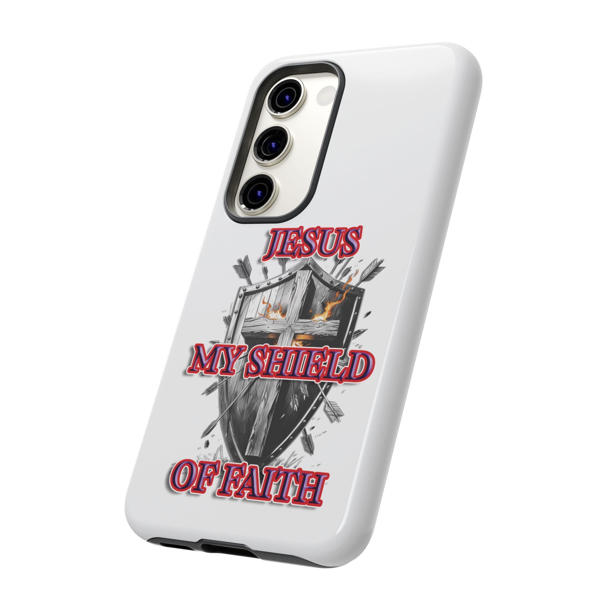 Shield | Phone Case | Jesus My Shield of Faith | Tough Cases, Christian Gift, Religious Decor, Inspirational Phone Cover, [...]
