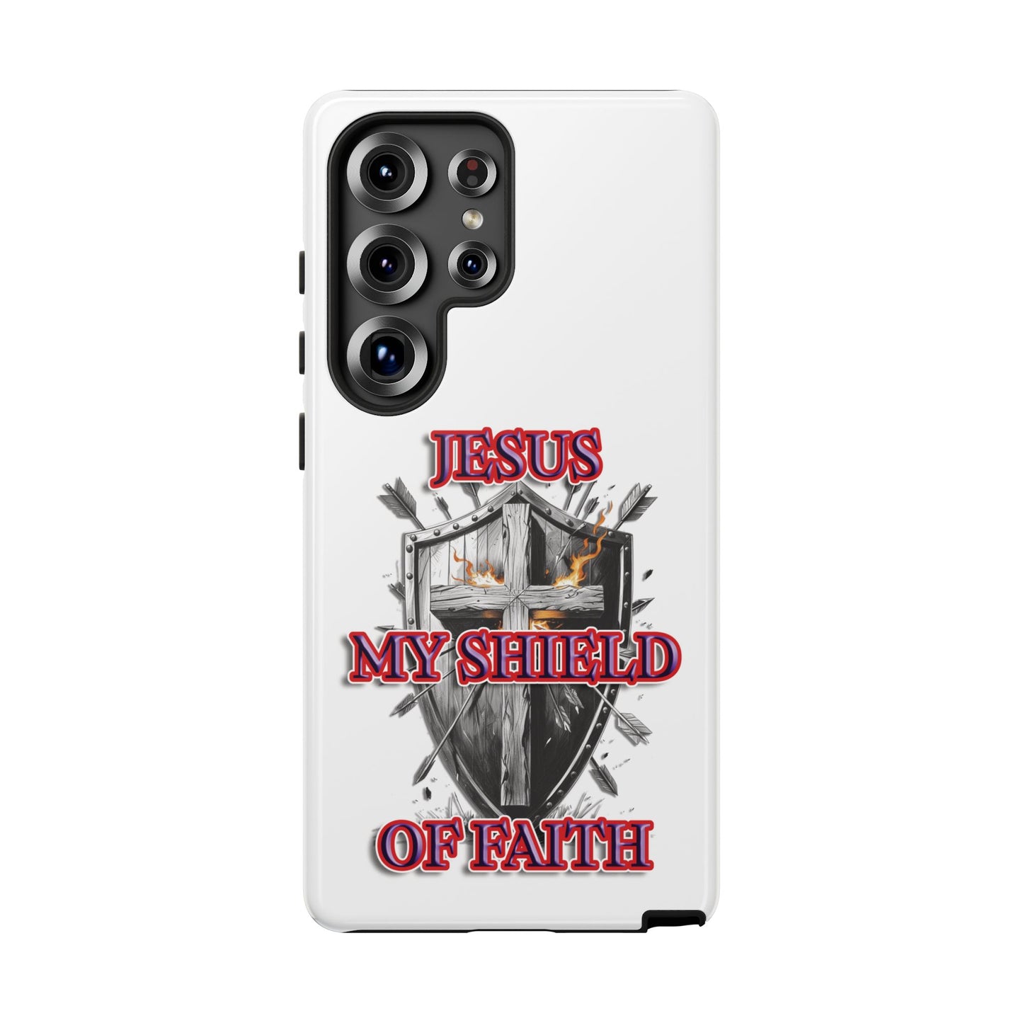 Faith-Inspired Phone Case | Jesus My Shield of Faith | Tough Cases, Christian Gift, Religious Decor, Inspirational Phone Cover, [...]