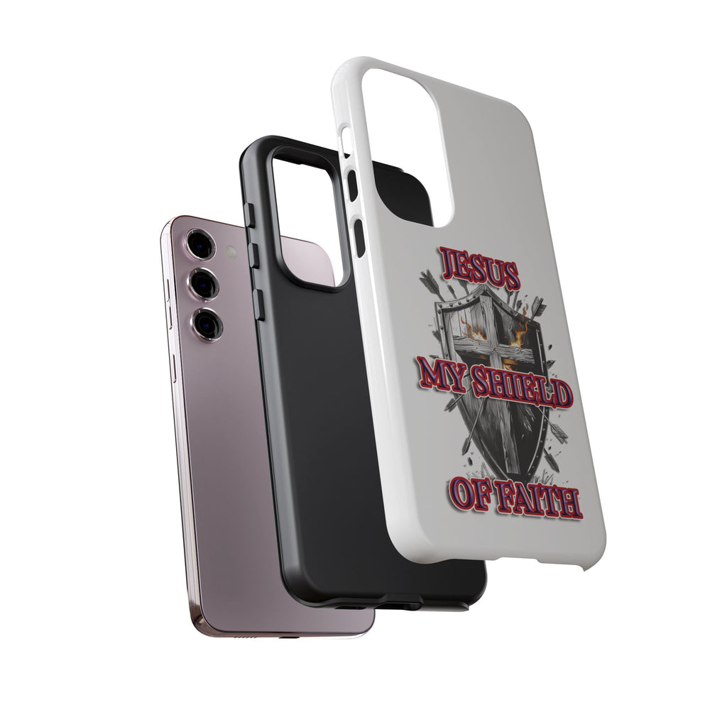 Shield | Phone Case | Jesus My Shield of Faith | Tough Cases, Christian Gift, Religious Decor, Inspirational Phone Cover, [...]