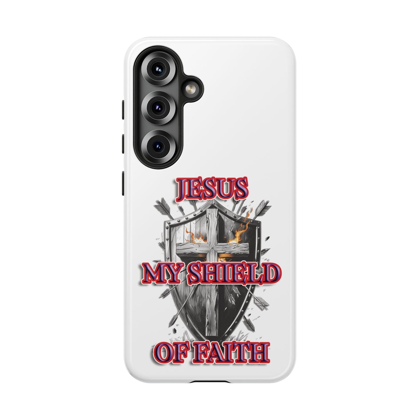 Faith-Inspired Phone Case | Jesus My Shield of Faith | Tough Cases, Christian Gift, Religious Decor, Inspirational Phone Cover, [...]