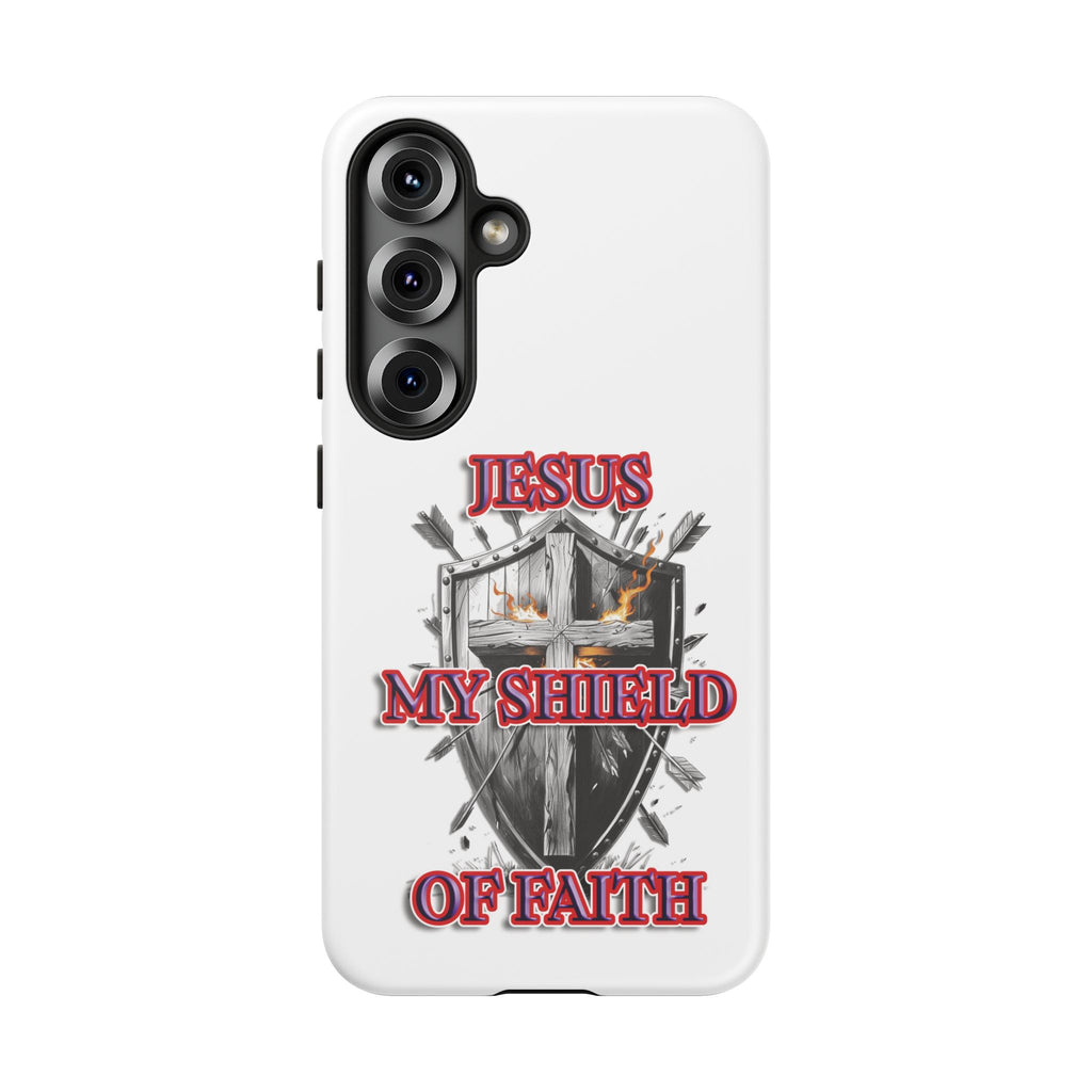 Shield | Phone Case | Jesus My Shield of Faith | Tough Cases, Christian Gift, Religious Decor, Inspirational Phone Cover, [...]
