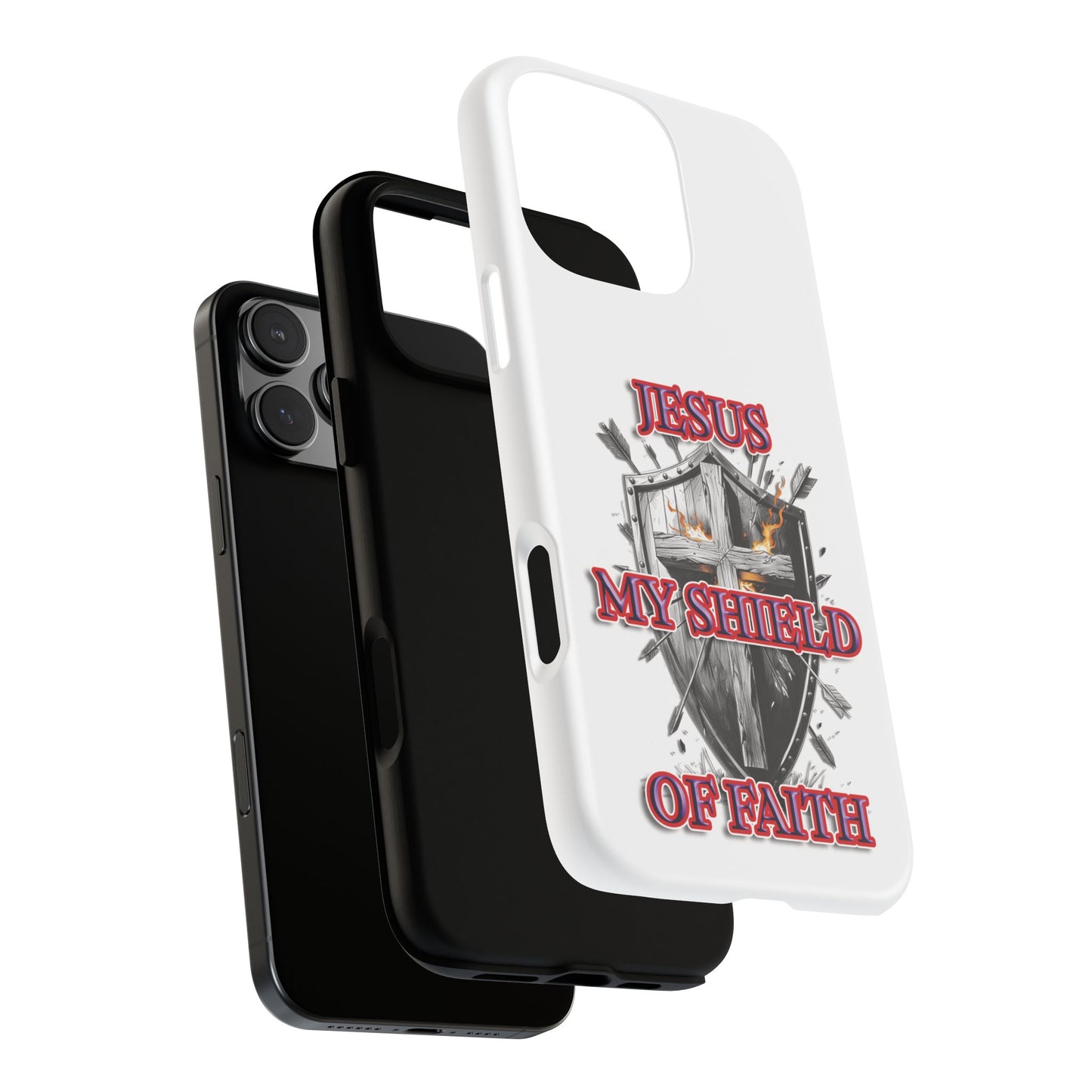 Faith-Inspired Phone Case | Jesus My Shield of Faith | Tough Cases, Christian Gift, Religious Decor, Inspirational Phone Cover, [...]