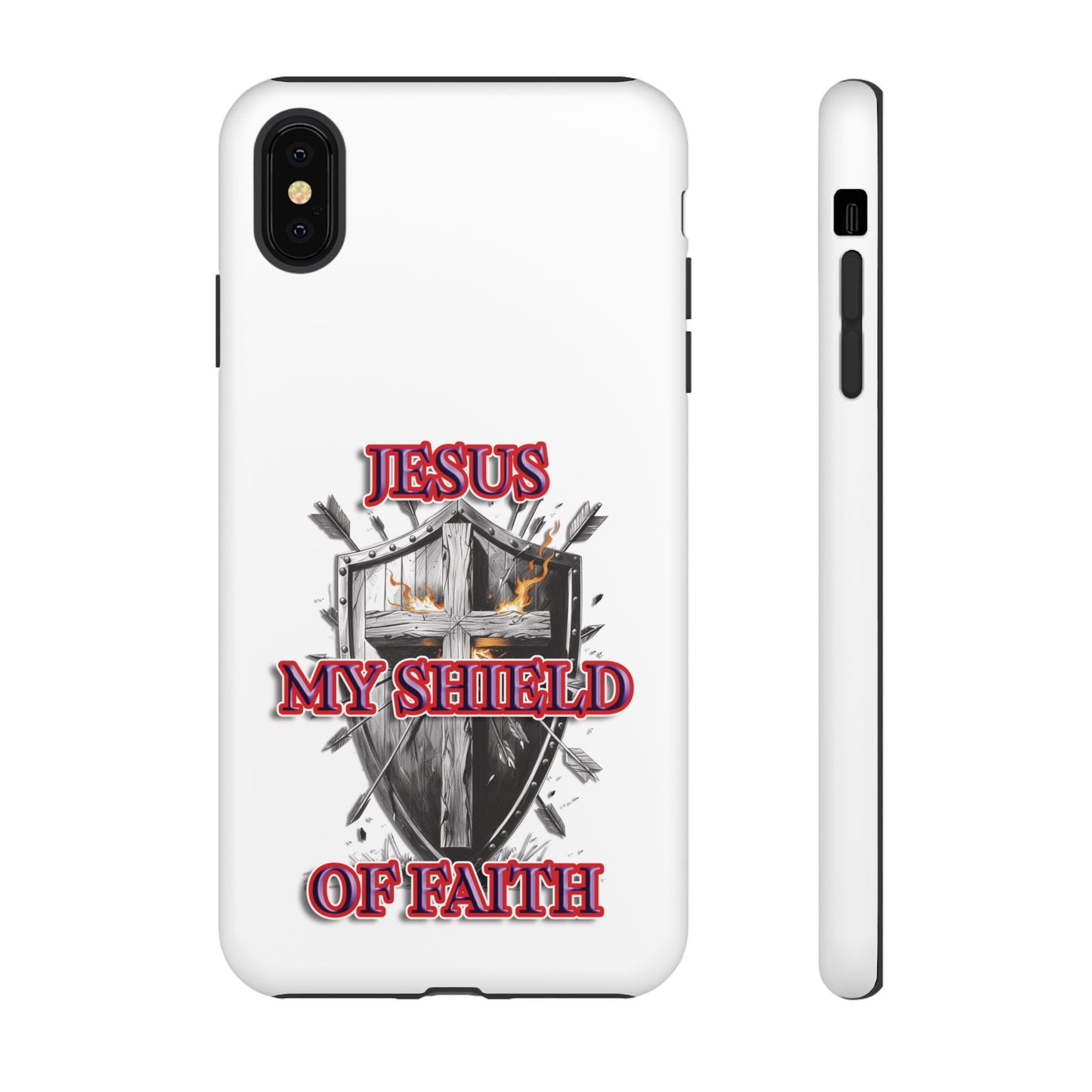 Faith-Inspired Phone Case | Jesus My Shield of Faith | Tough Cases, Christian Gift, Religious Decor, Inspirational Phone Cover, [...]