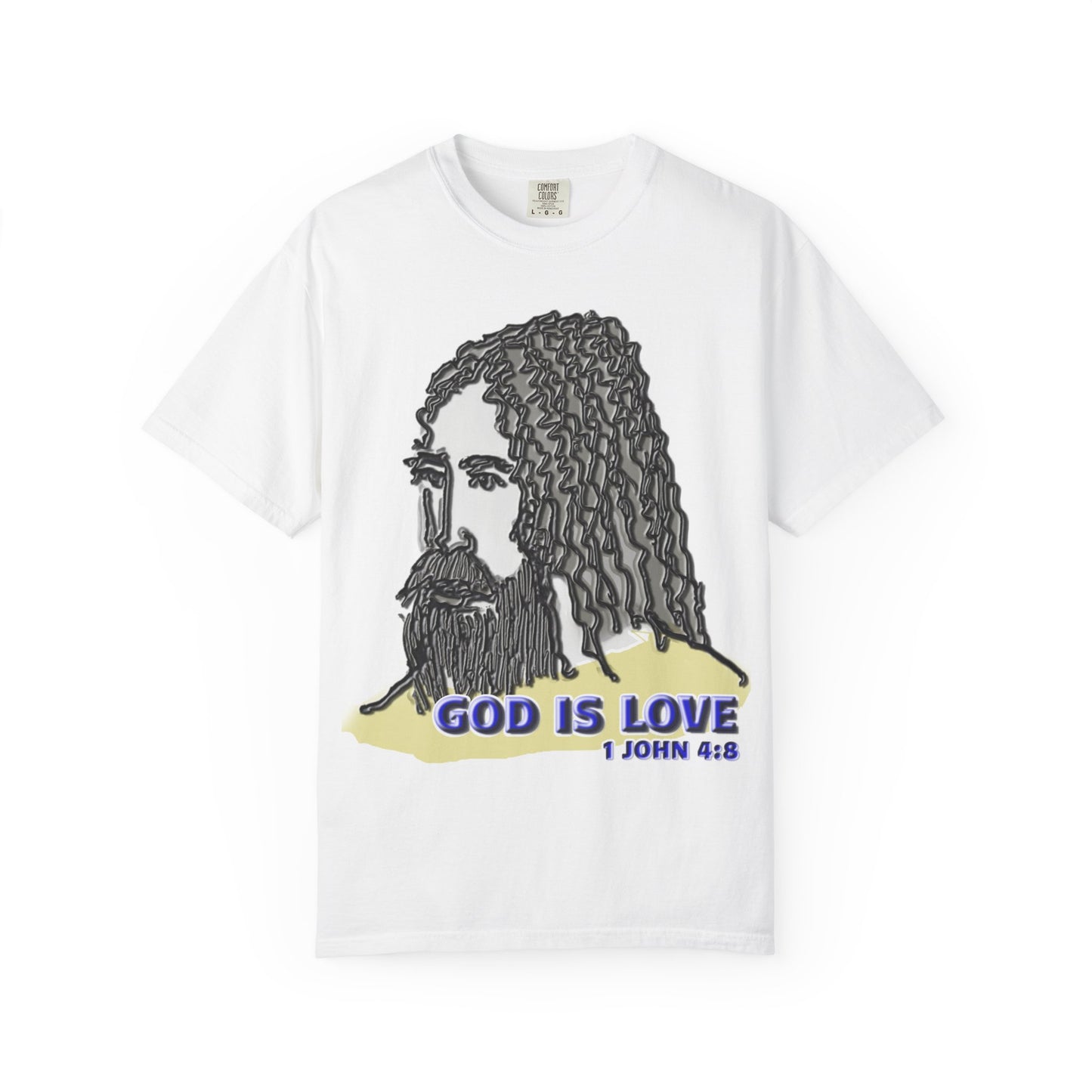 God is Love Christian T-Shirt | d'Avi Collection | Faith-Inspired Comfort Colors Apparel