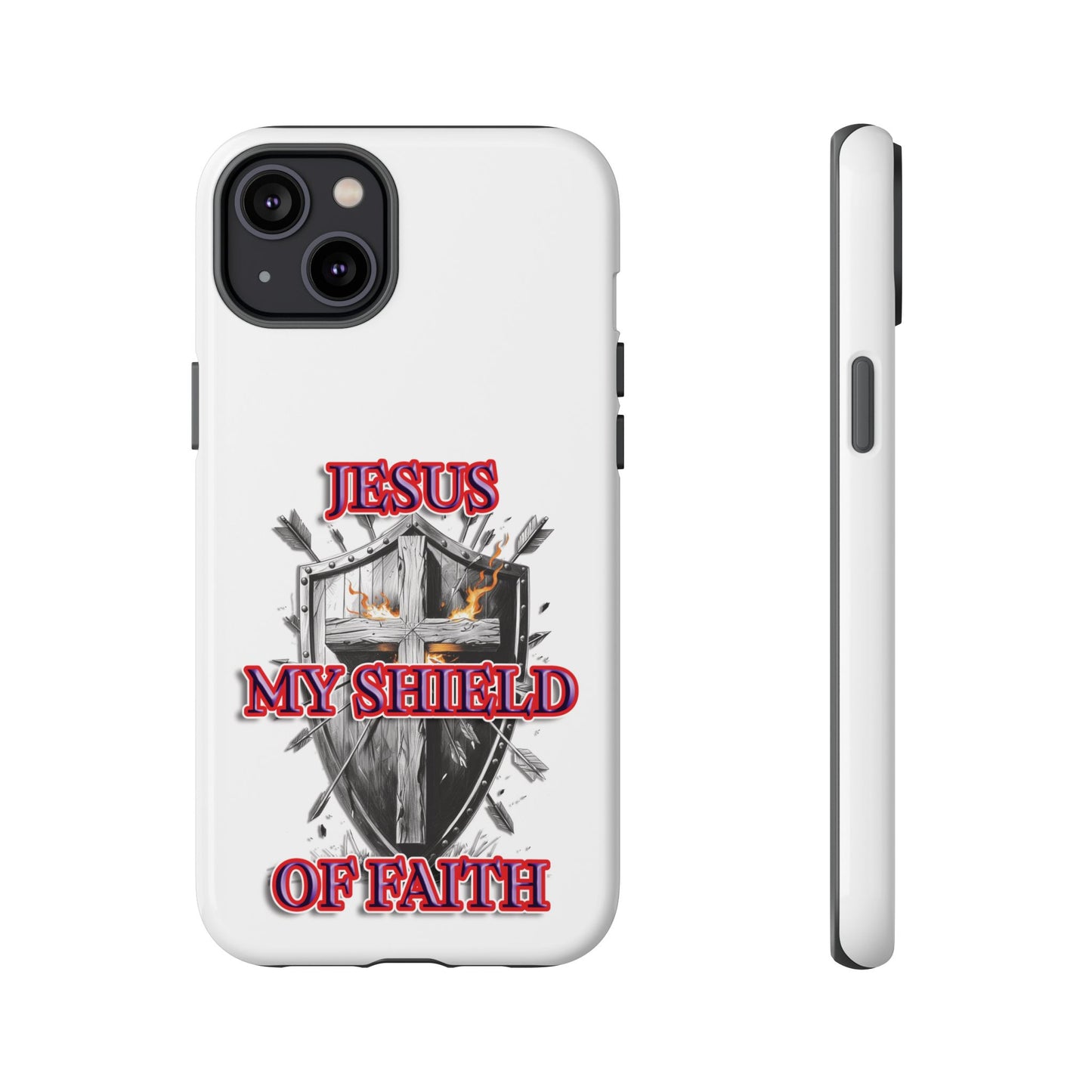 Faith-Inspired Phone Case | Jesus My Shield of Faith | Tough Cases, Christian Gift, Religious Decor, Inspirational Phone Cover, [...]