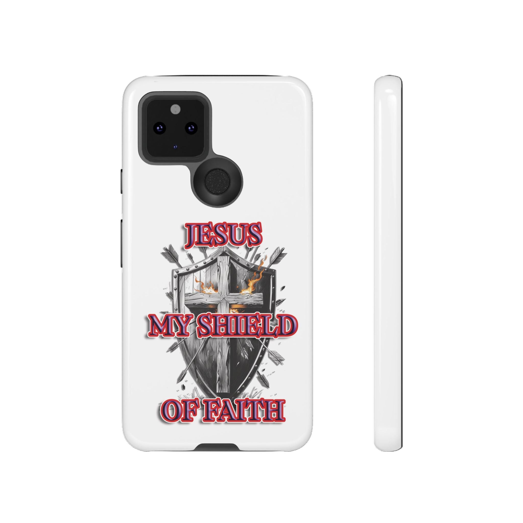 Shield | Phone Case | Jesus My Shield of Faith | Tough Cases, Christian Gift, Religious Decor, Inspirational Phone Cover, [...]